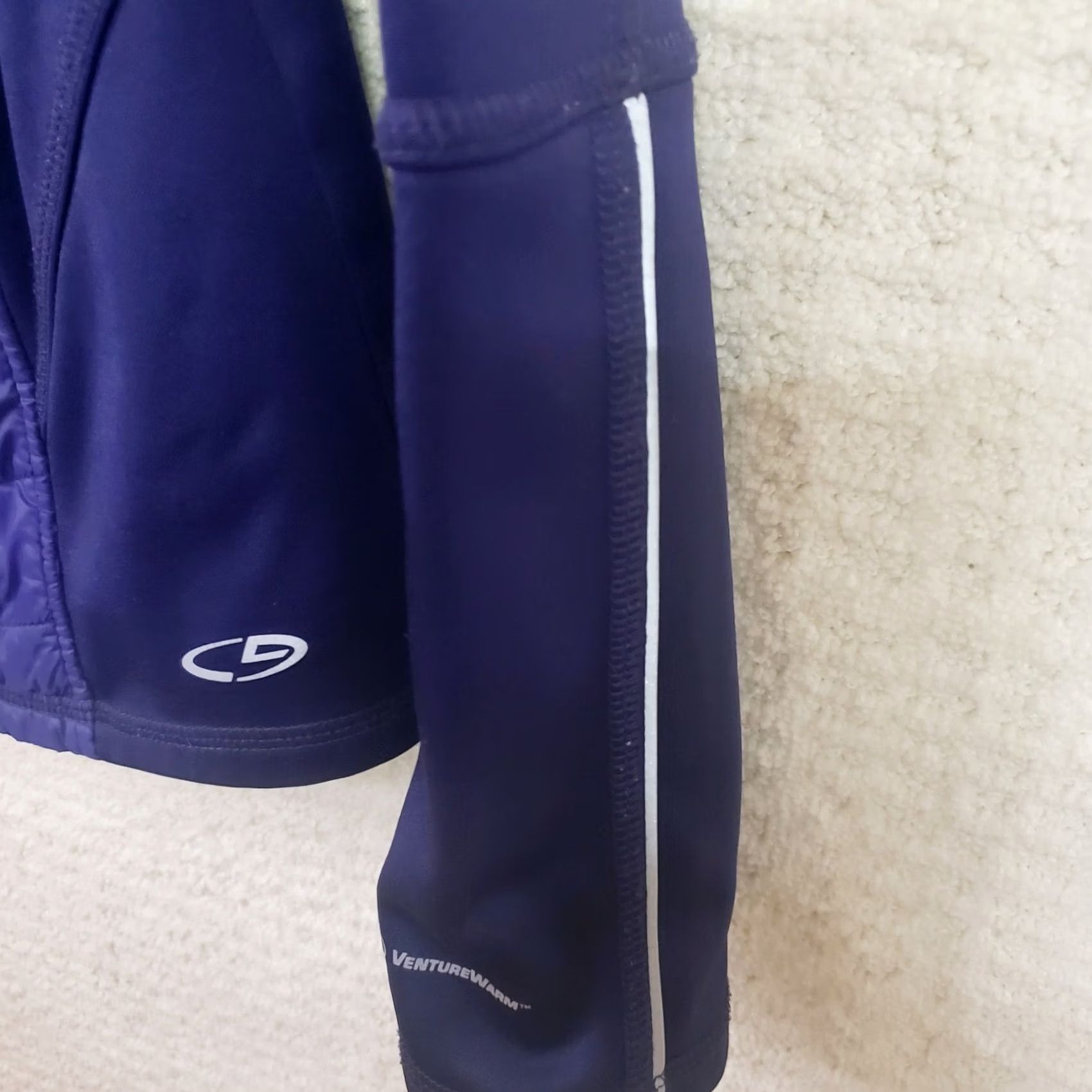 Champion Champion Duo Dry Jacket Blue Sz S Blue Purple Puff Quilt Panels Athletic Size S / US 4 / IT 40 - 6 Thumbnail