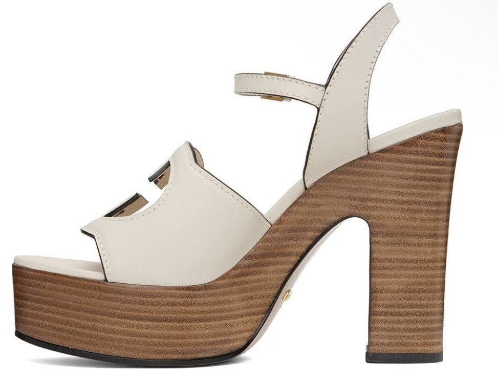 Gucci Gucci Interlocking G 110mm Leather High Heels Sandals Size US 9.5 / IT 39.5 - 2 Thumbnail