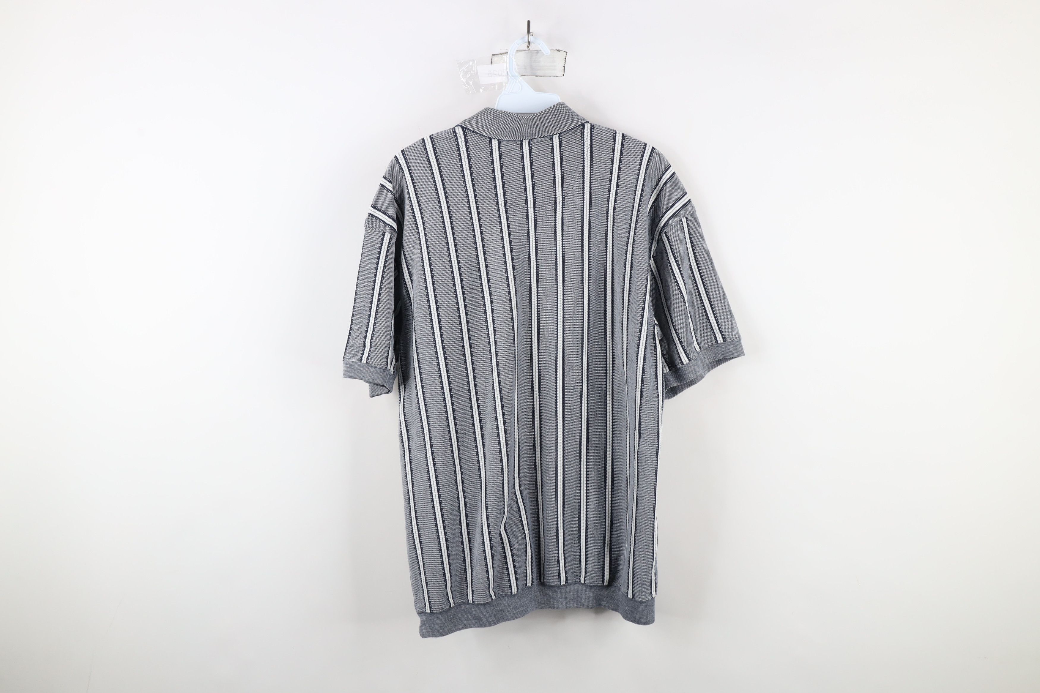 Vintage Vintage 90s Streetwear Block Collared Pullover Polo Shirt Size US L / EU 52-54 / 3 - 8 Thumbnail