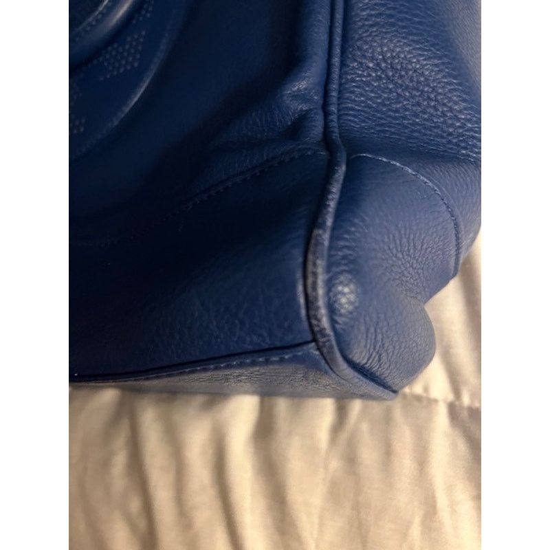 Tory Burch Tory Burch Blue Leather Tote Size ONE SIZE - 6 Thumbnail