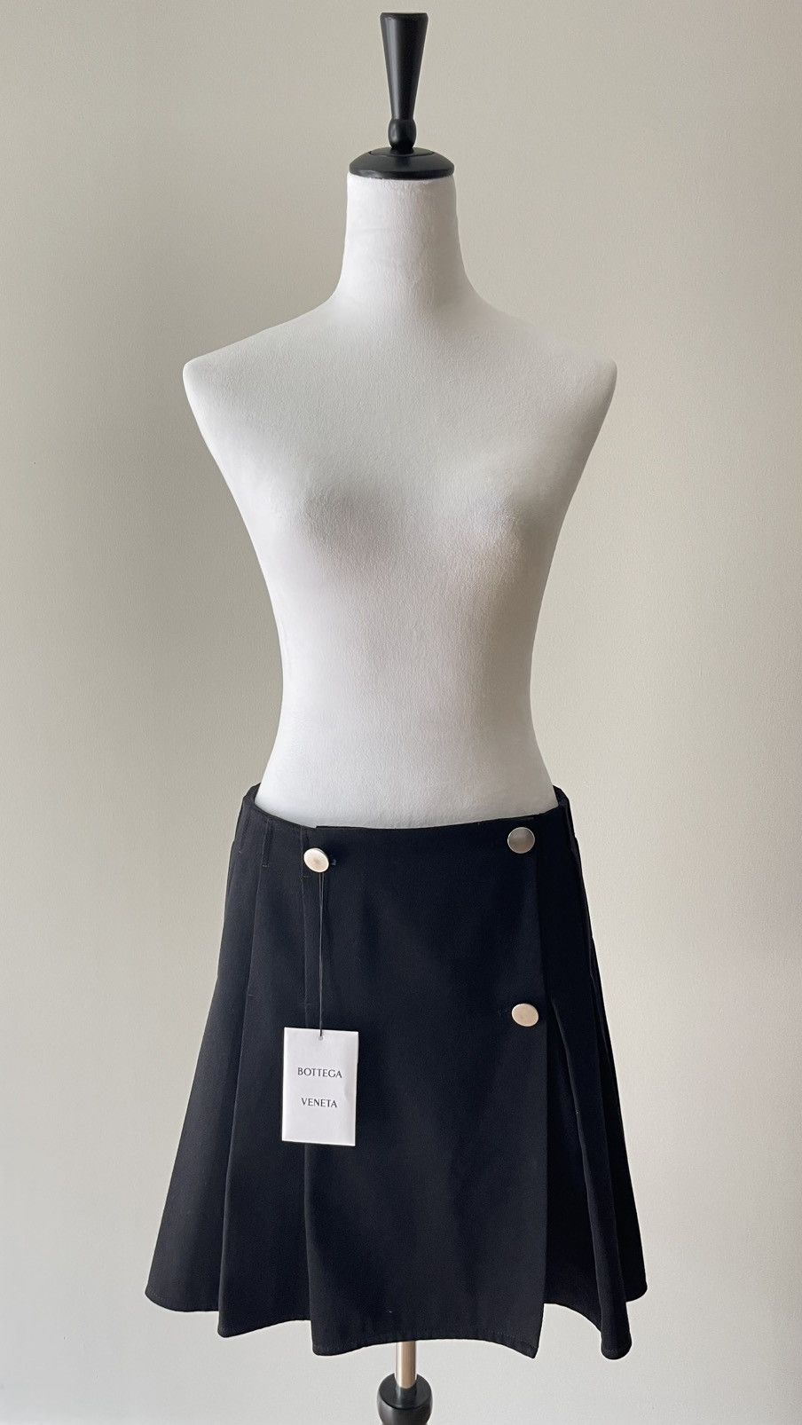 Bottega Veneta Bottega Veneta Wool Gabardine Skirt in Black size 42 Size 42" / US 20 - 4 Thumbnail