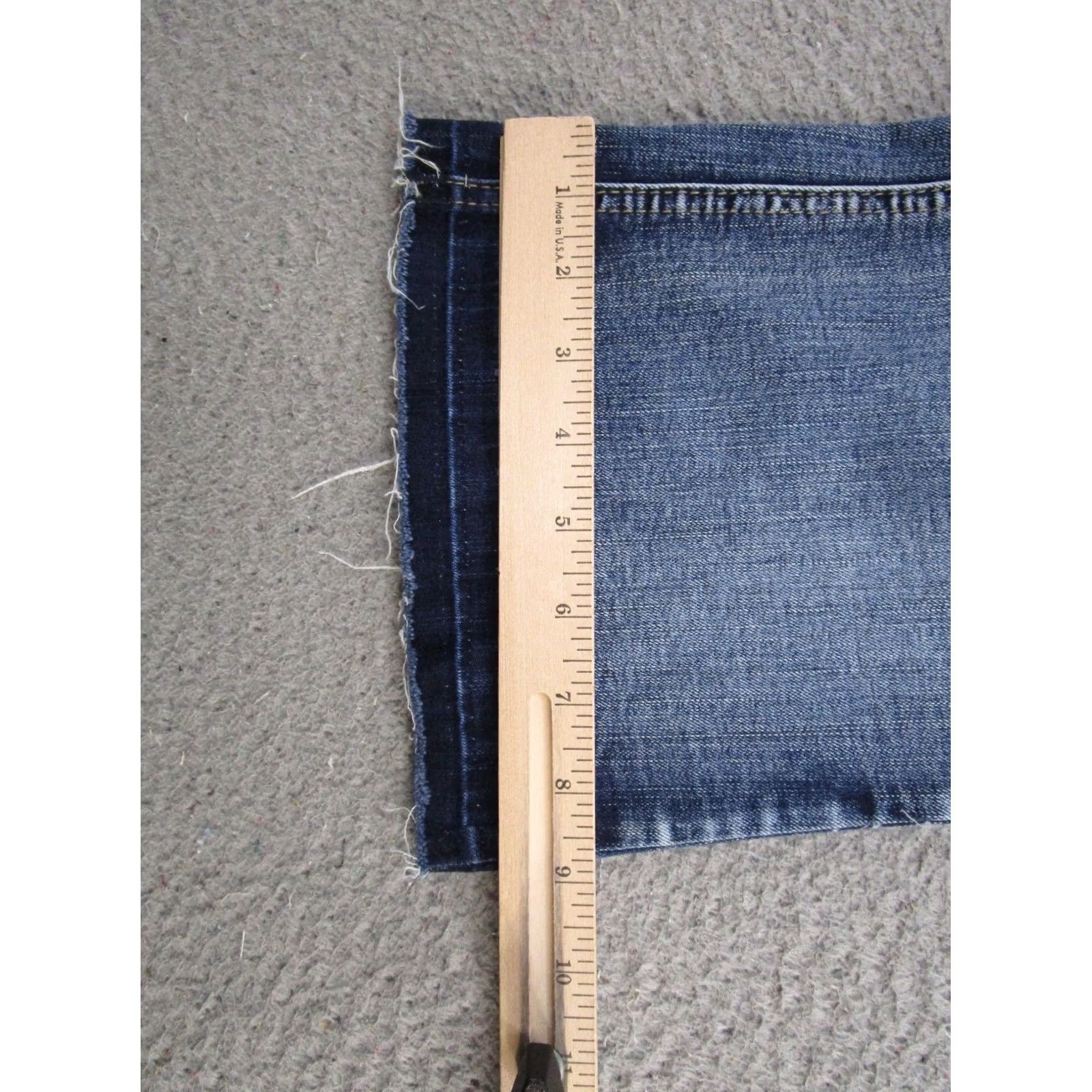 Vintage Maurices Button Fly Bootcut Blue Stretch Denim Jeans Womens Size 5/6 X Short - Used Condition - eBay Size 28" / US 6 / IT 42 - 7 Thumbnail