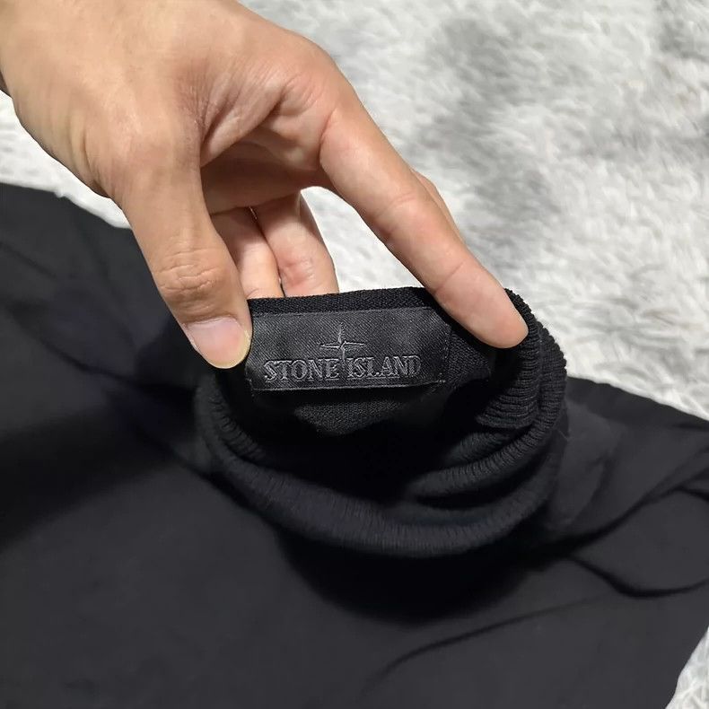 Stone Island Stone Island Black High Neck Knitwear -2506 Size US L / EU 52-54 / 3 - 4 Thumbnail