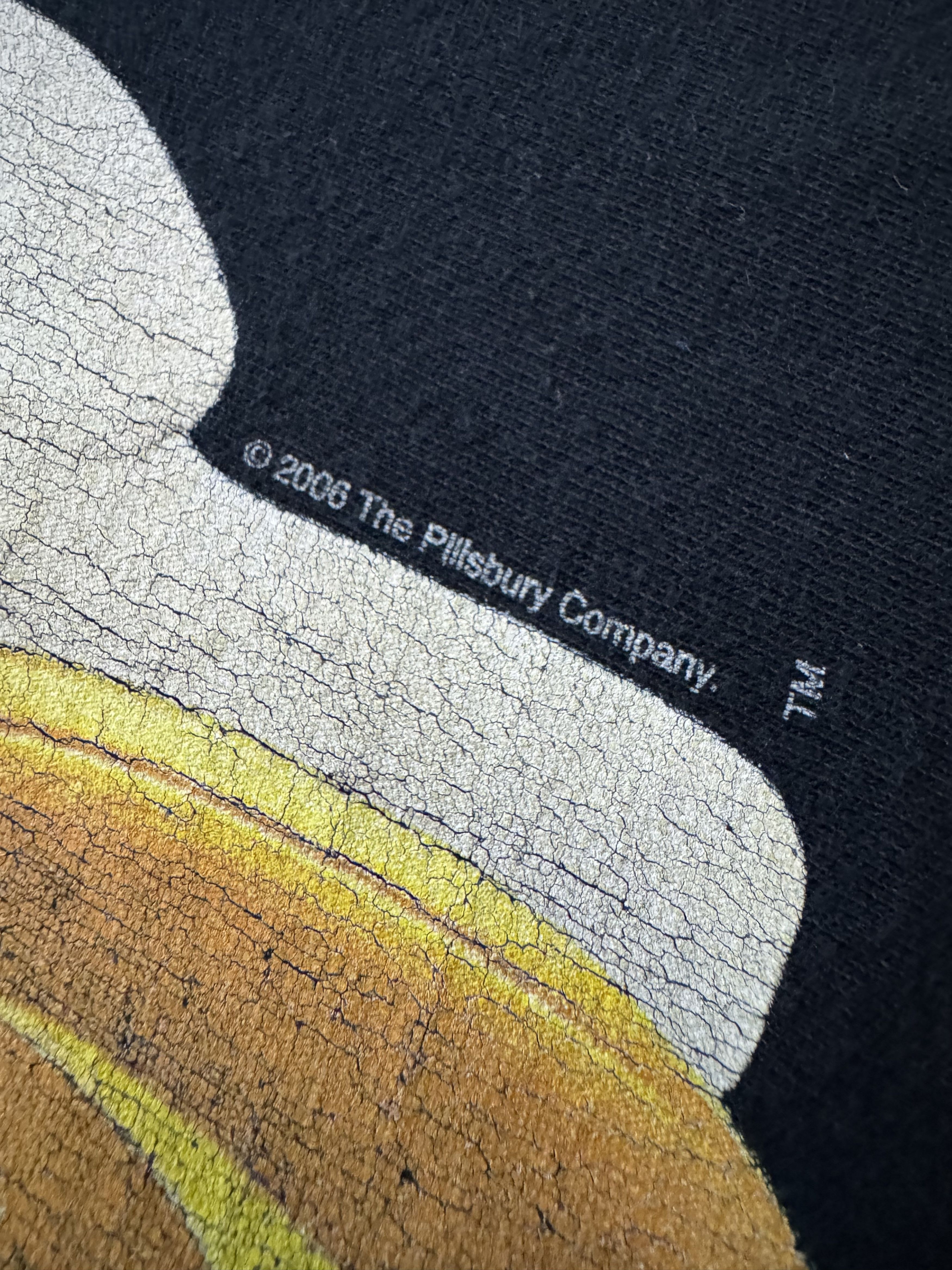 Vintage Vtg 00's Helloween Pillsbury Doughboy Cropped T-shirt Size US M / EU 48-50 / 2 - 7 Thumbnail