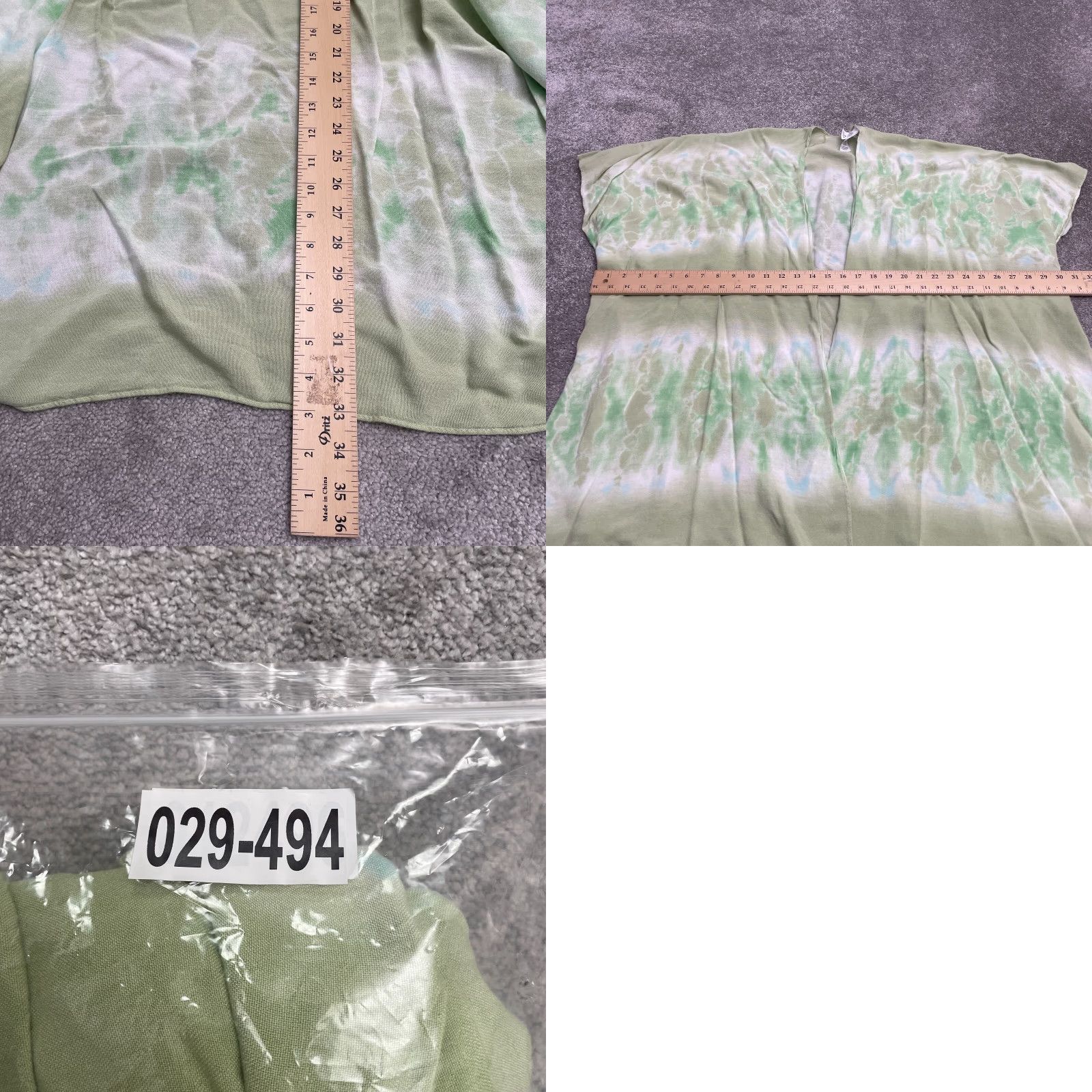 Vintage **Womens Time And Tru Tie Dye Green Cover Up S/M Beach Bohemian** User: **Time And Tru Green Tie Dye S/M Beach Cover Up** Size ONE SIZE - 8 Thumbnail