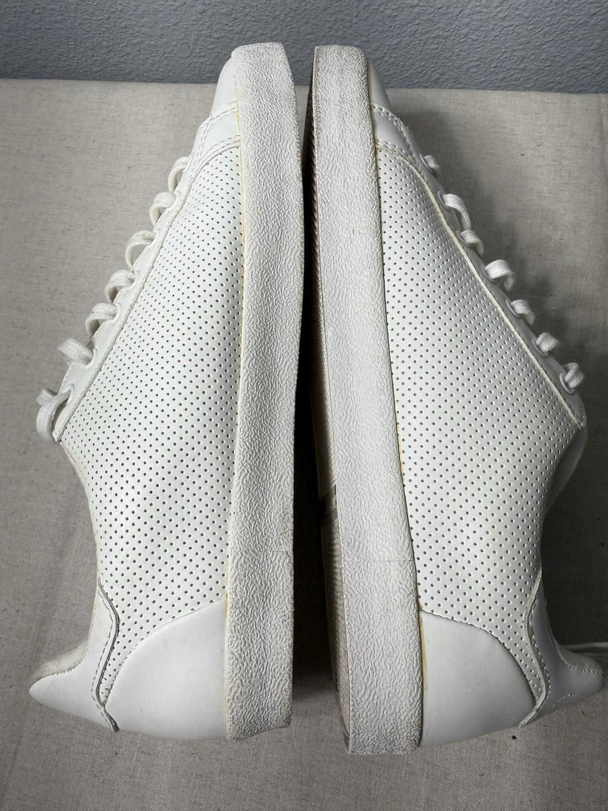 Designer Mens ZARA MAN White Leather Sneakers Shoes Sz 7.5 EU41 Size US 7.5 / EU 40-41 - 6 Thumbnail