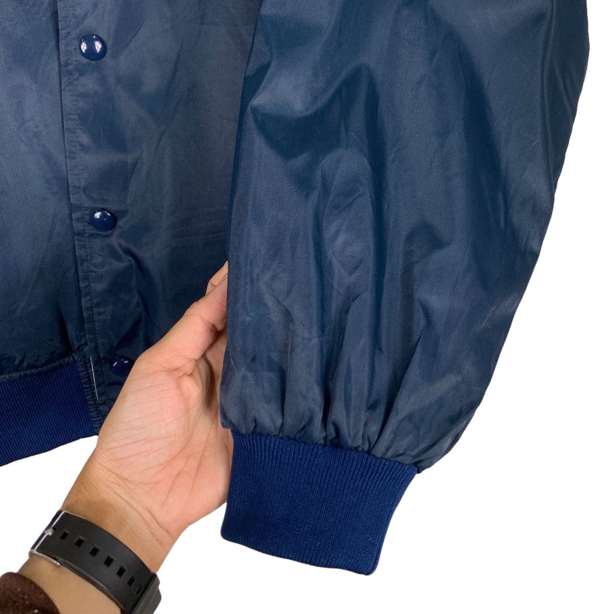 Japanese Brand JAPAN LEAGUE Big Logo Reversible Coach Jacket #0848-C38 Size US L / EU 52-54 / 3 - 13 Thumbnail