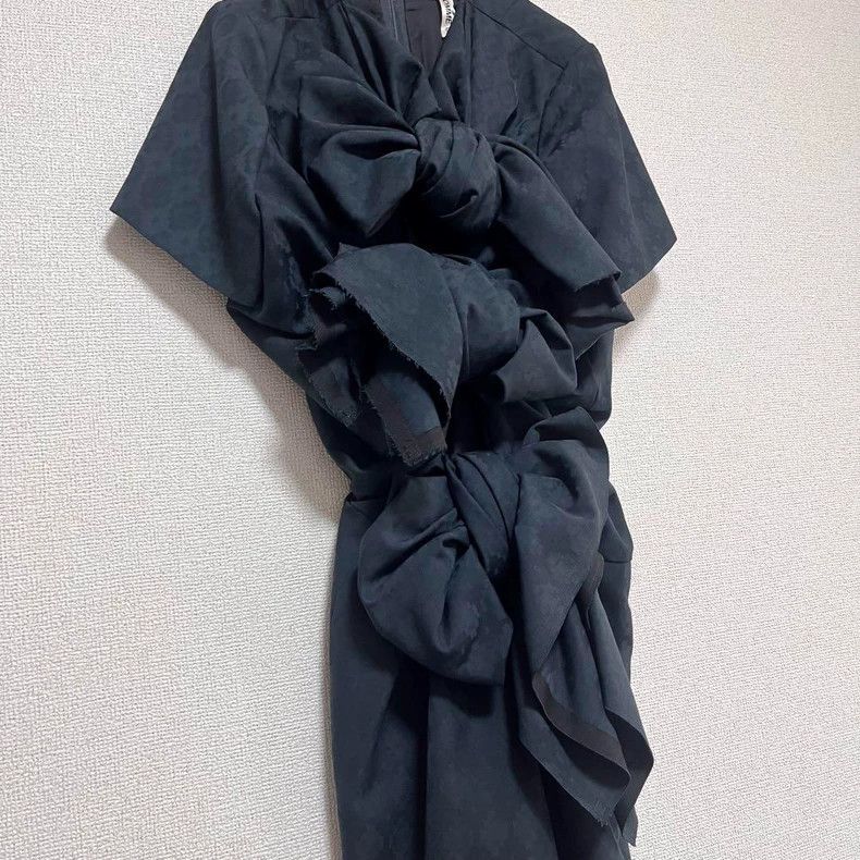 Comme des Garcons Comme des Garcons Black retro jacquard bow dress Size S / US 4 / IT 40 - 4 Thumbnail