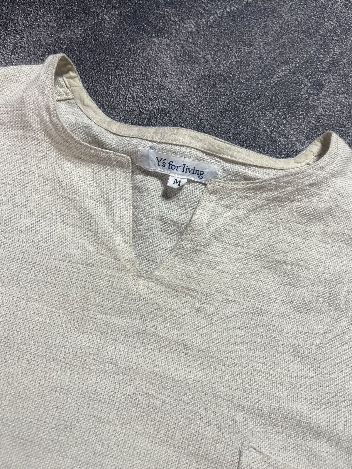 Y's for Men Y’s for living by yohji yamamoto vneck pocket tshirt Size US M / EU 48-50 / 2 - 8 Thumbnail