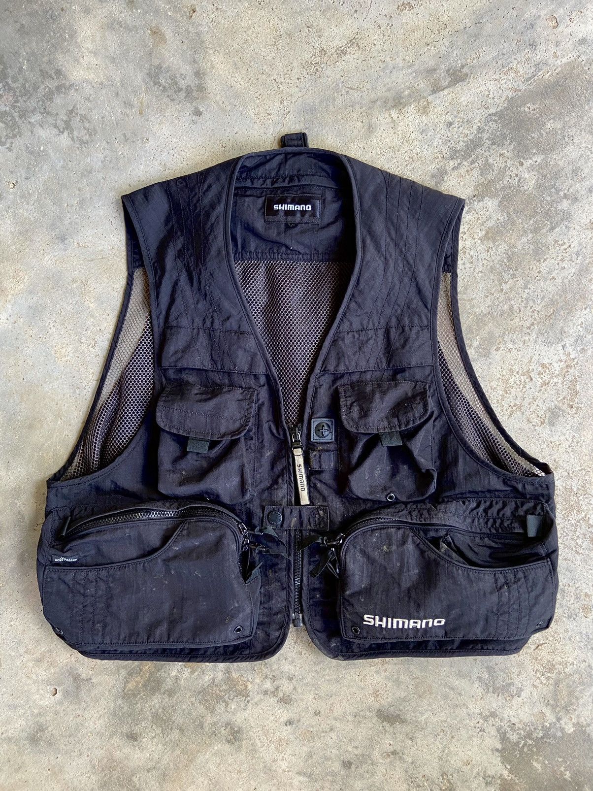 Japanese Brand Vintage SHIMANO tactical multiple pocket vest Size US L / EU 52-54 / 3 - 1 Thumbnail