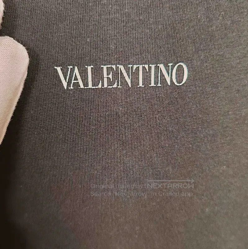 Valentino Valentino Black Cotton Men's T-Shirt . Size US M / EU 48-50 / 2 - 4 Thumbnail