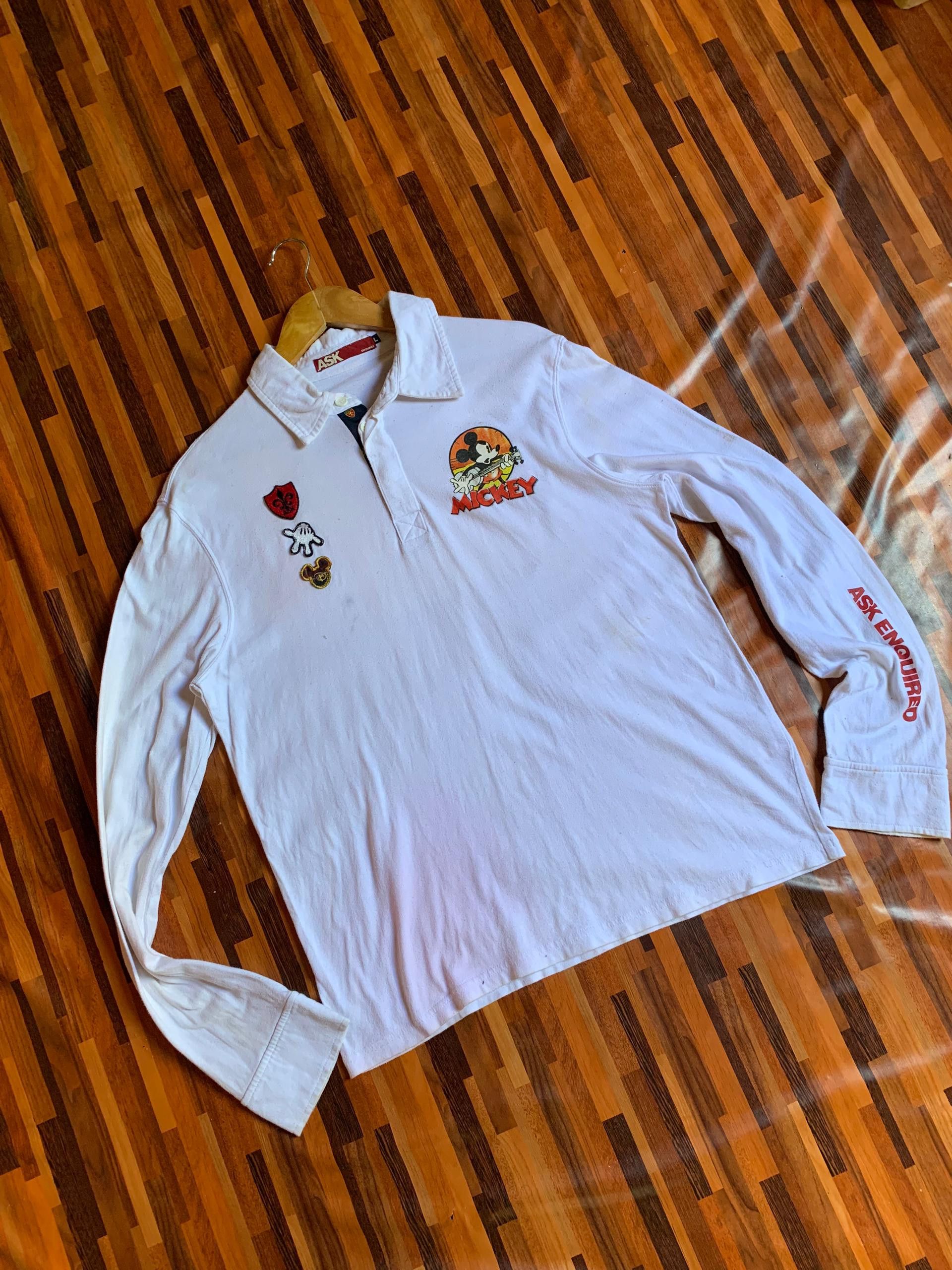 Japanese Brand JAPANESE Y2K ASK ENQUIRED POLOS mickey mouse pulto Size US L / EU 52-54 / 3 - 7 Thumbnail
