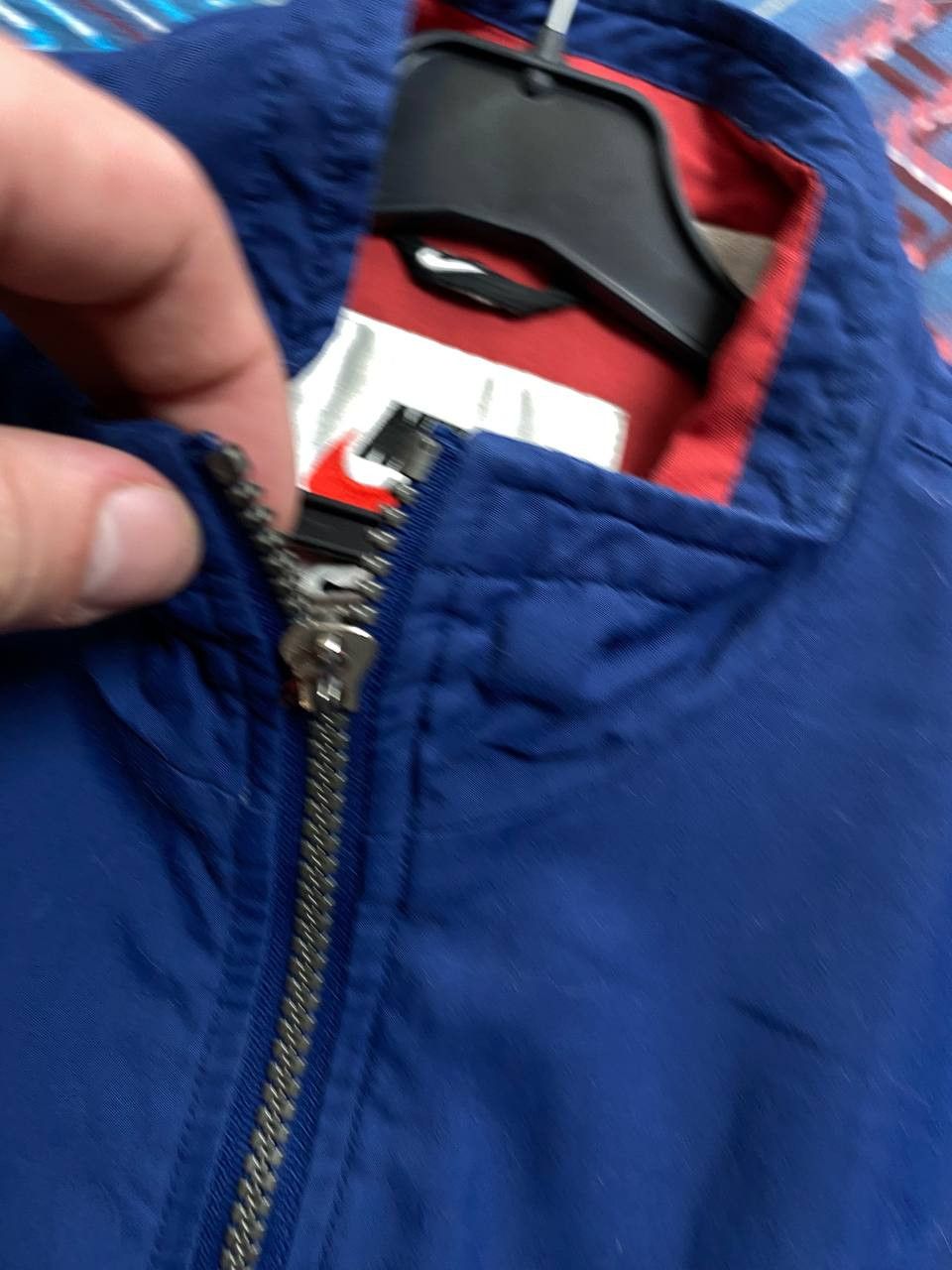 Nike × Vintage Vintage 90s Nike Embroiderd Swoosh Zip Up Windbreaker Jacket Size US L / EU 52-54 / 3 - 11 Thumbnail