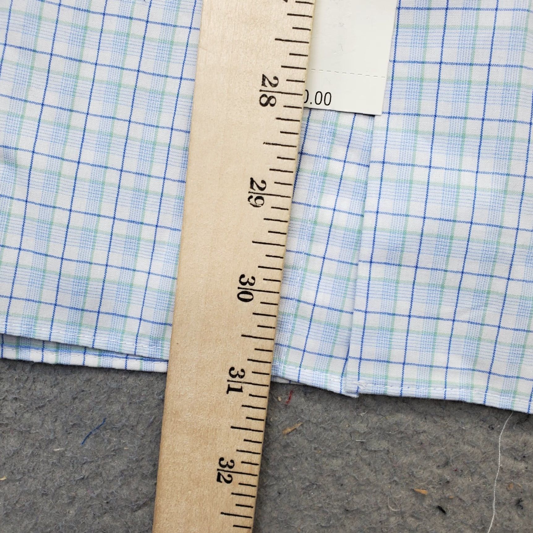 Van Heusen Van Heusen Dress Shirt Mens XL Blue Plaid Formal Regular Wrinkle-Free Button-Up Size 46R - 5 Thumbnail