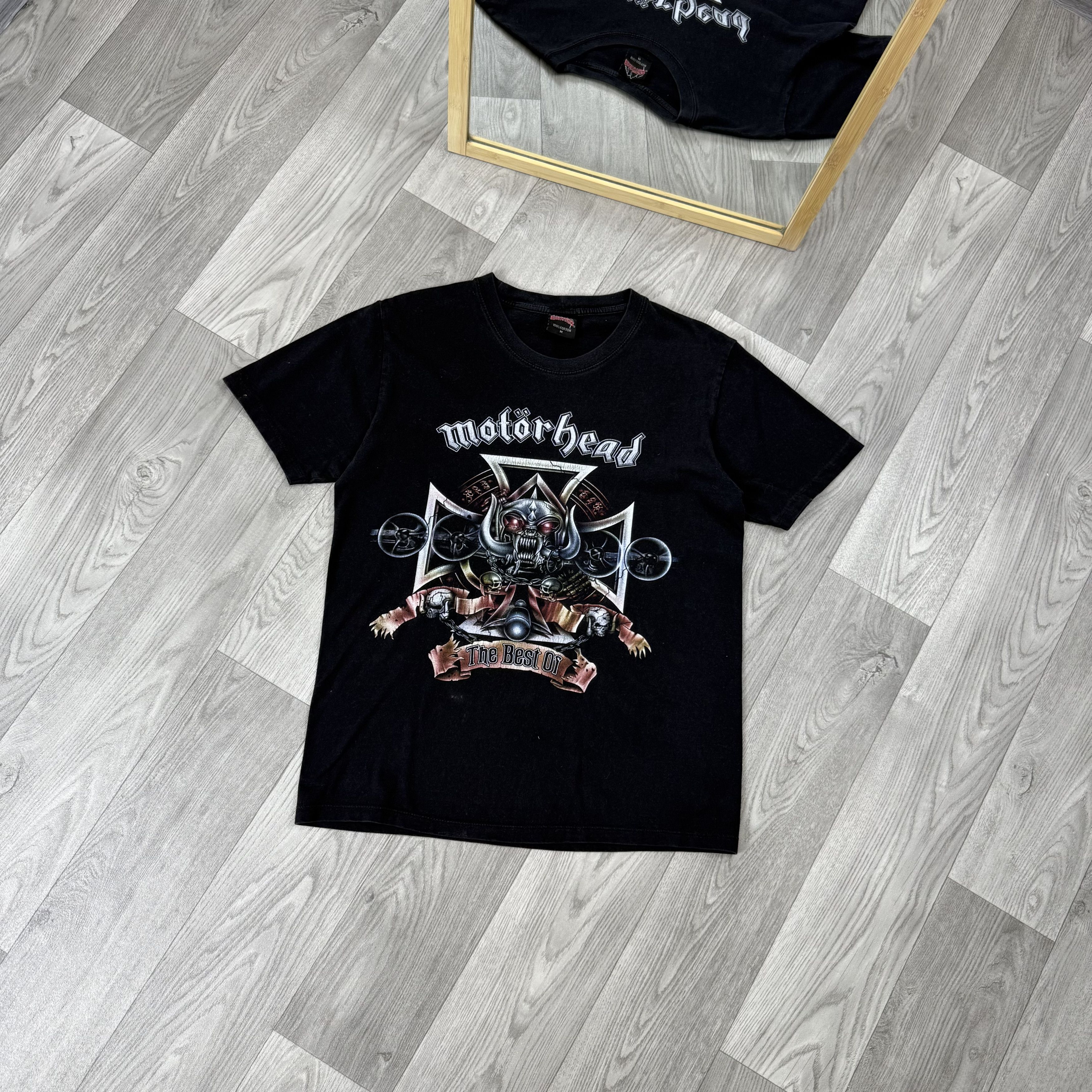 Vintage Vintage Motorhead 90s Rock Band Black Graphic Tee Shirt Size US M / EU 48-50 / 2 - 1 Thumbnail