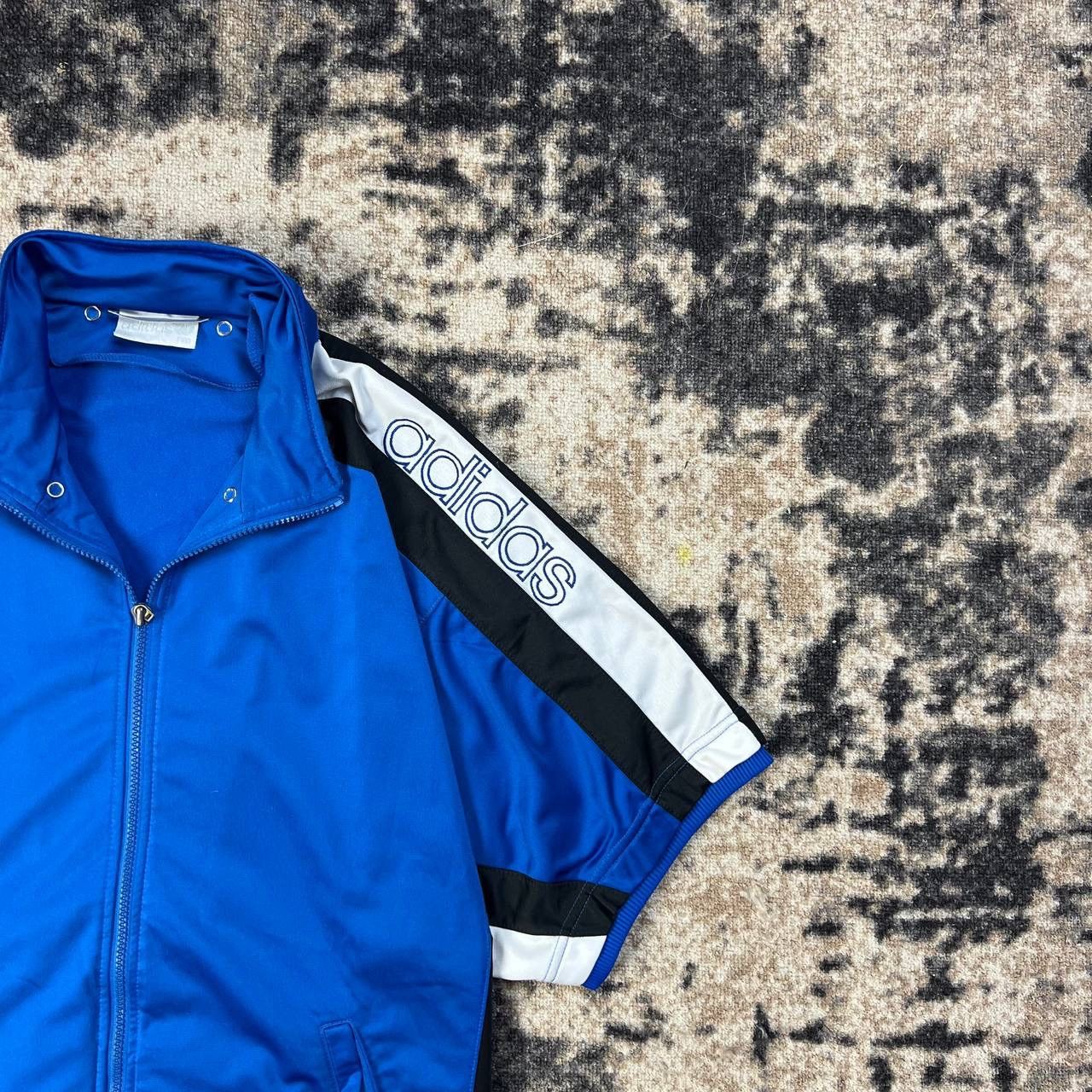 Adidas Adidas Vintage Y2K Big Logo Zip Up Jersey T-Shirt Size US M / EU 48-50 / 2 - 2 Thumbnail