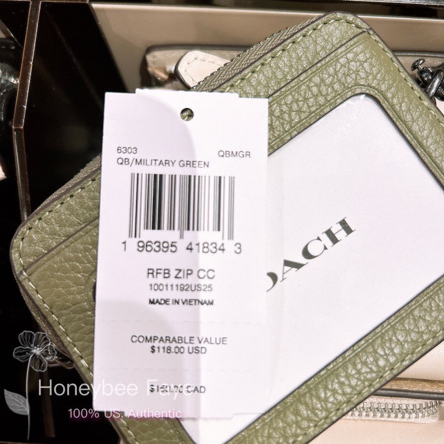 Coach Coach Zip Card Case #6303 Size ONE SIZE - 4 Thumbnail