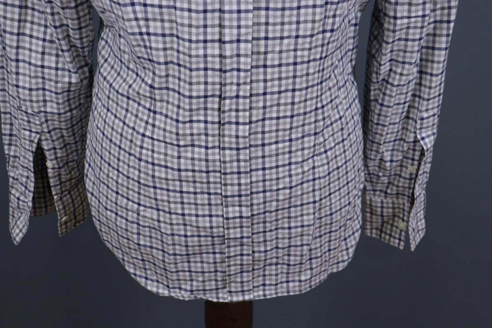 Eleventy Eleventy Multicolor Check Down Dress Shirt Size 41 / 16 Size US M / EU 48-50 / 2 - 10 Thumbnail