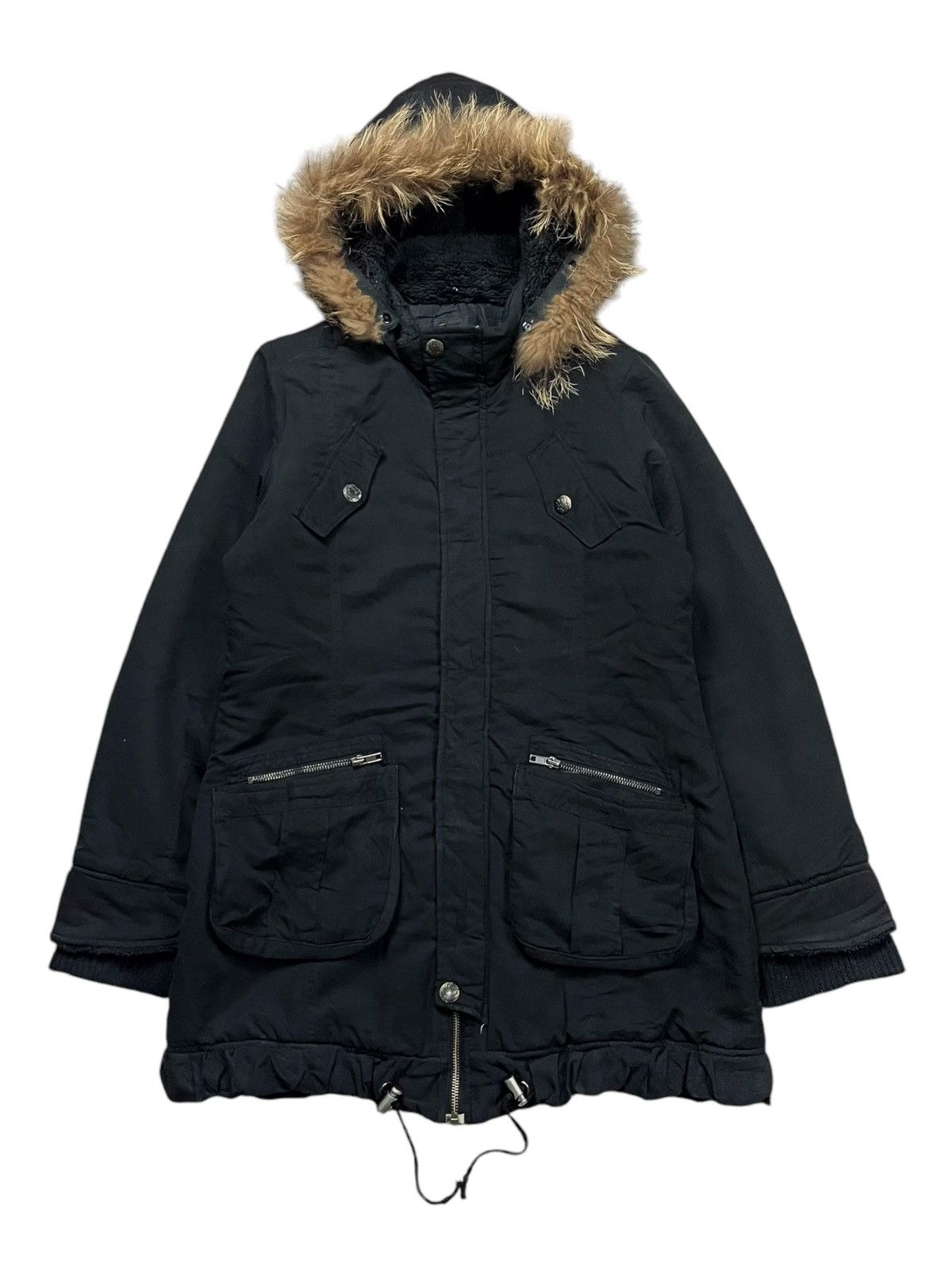 14th Addiction 2000s Blue Magic - Raccoon Fur Hoodie Jacket Size US M / EU 48-50 / 2 - 6 Thumbnail