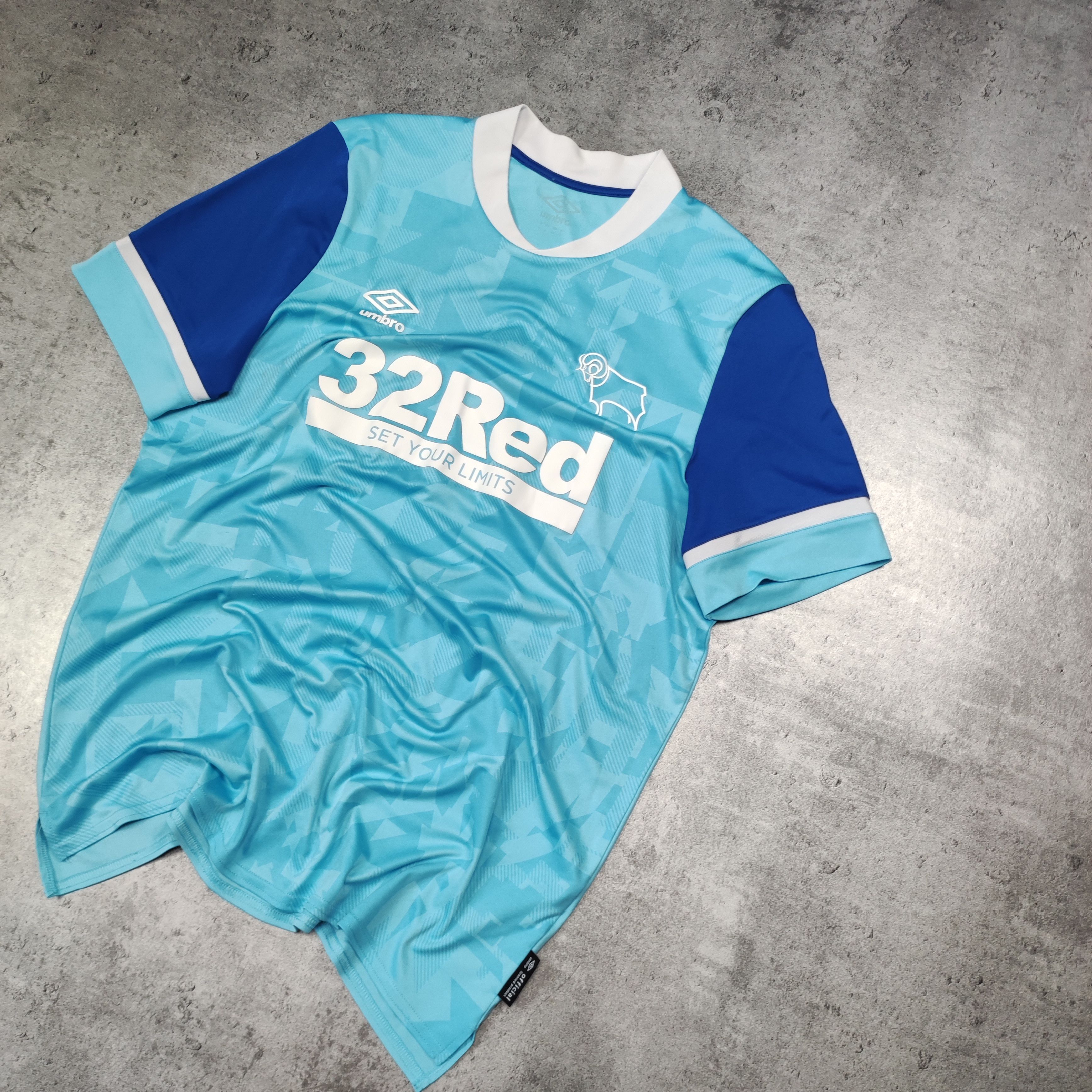 Other RARE Derby County FC Away 2021/22 Football Soccer Jersey Size US XL / EU 56 / 4 - 2 Thumbnail