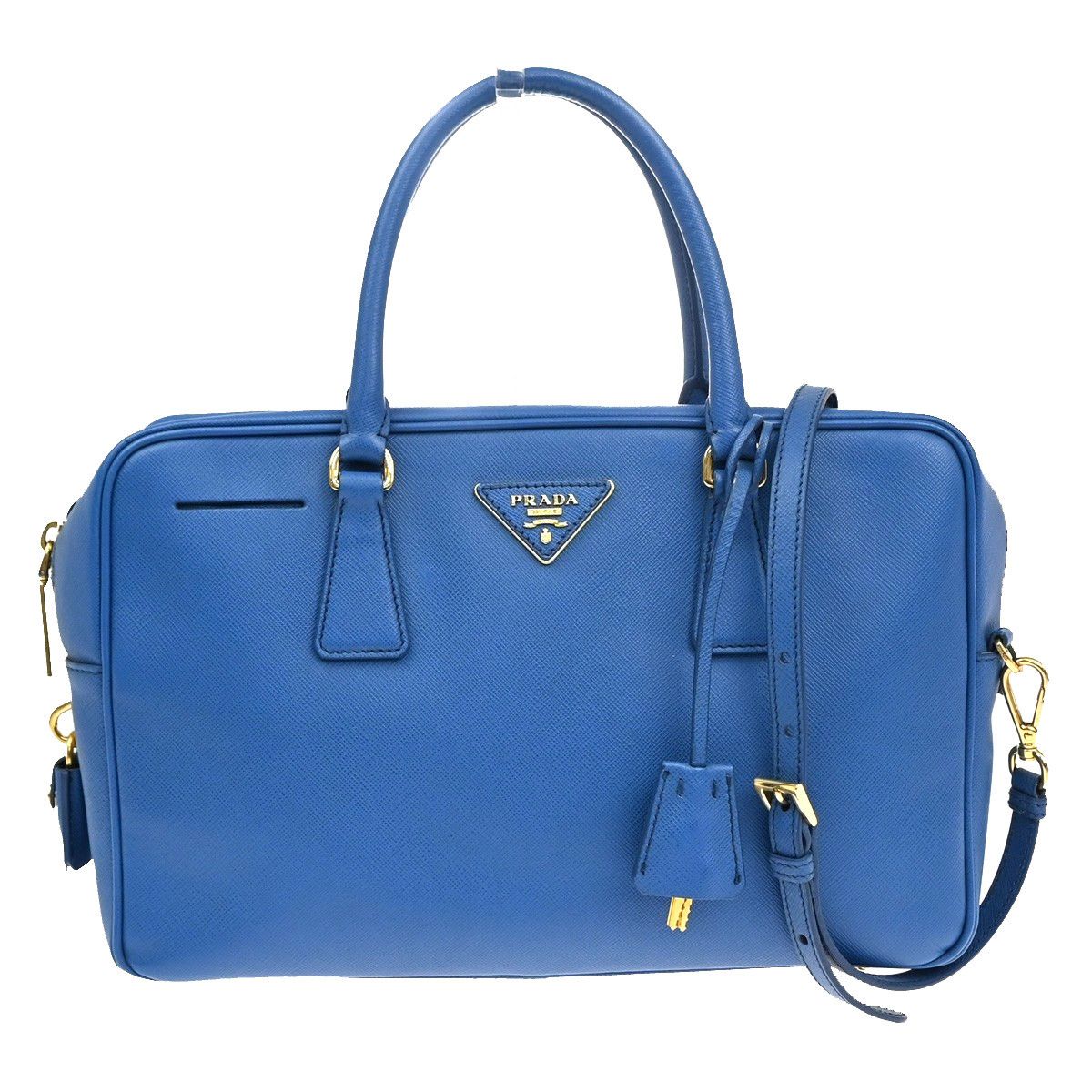 Prada Prada Bauletto Bag Saffiano Leather Size ONE SIZE - 1 Thumbnail