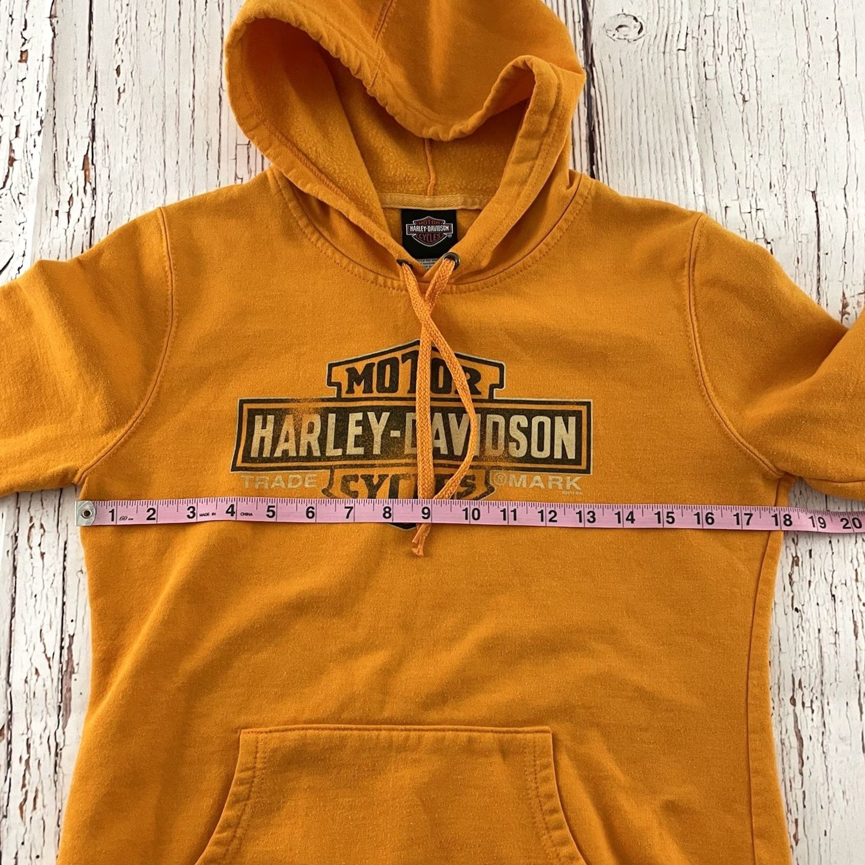 Harley Davidson Harley-Davidson Sweatshirt Pullover Hooded Yellow Women’s Small City Activewear Size S / US 4 / IT 40 - 5 Thumbnail