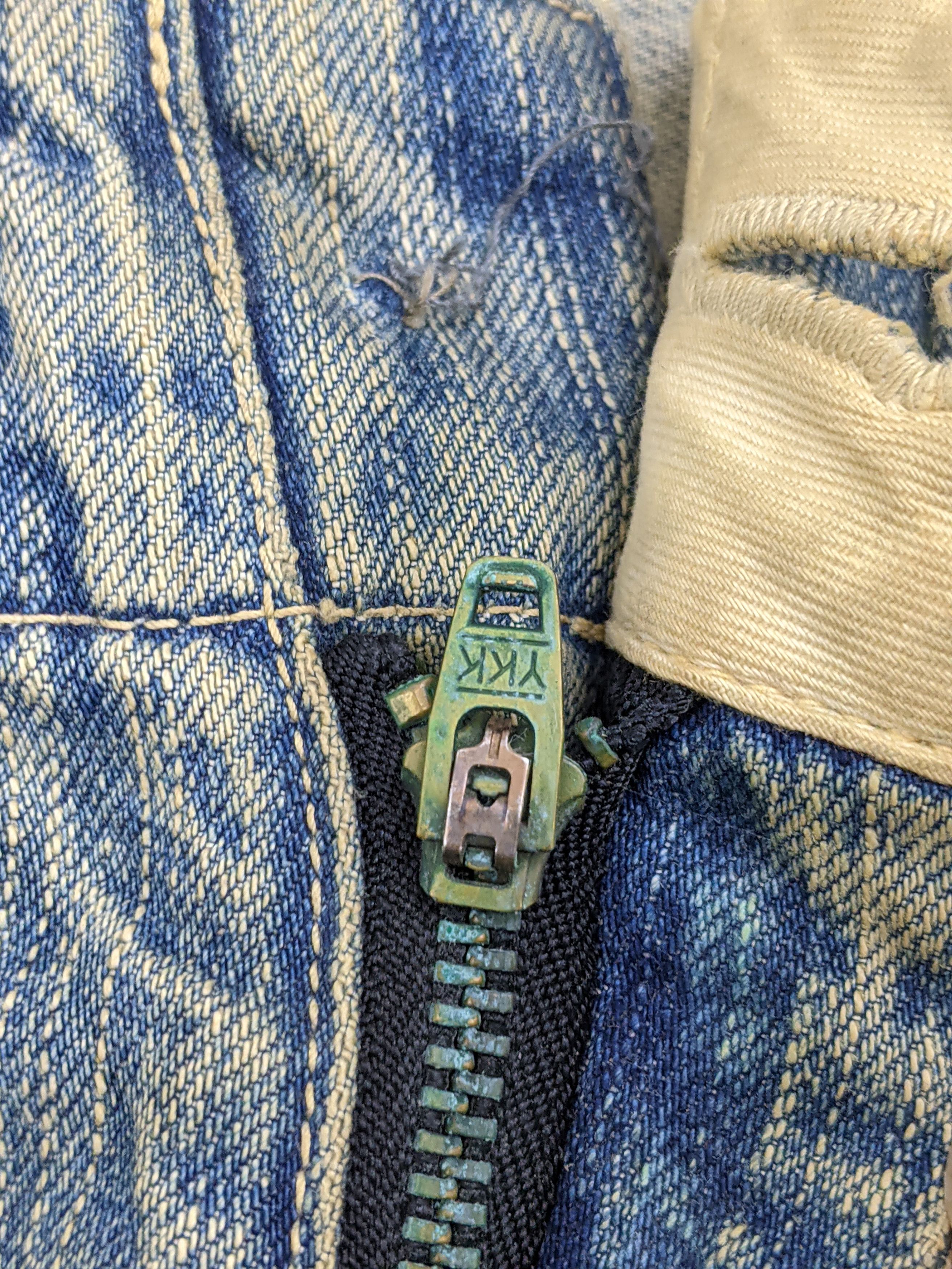 If Six Was Nine Johnbull Kojima Genes Japan Multi Pocket Rusty Jeans DJ0013Z Size US 33 - 8 Thumbnail