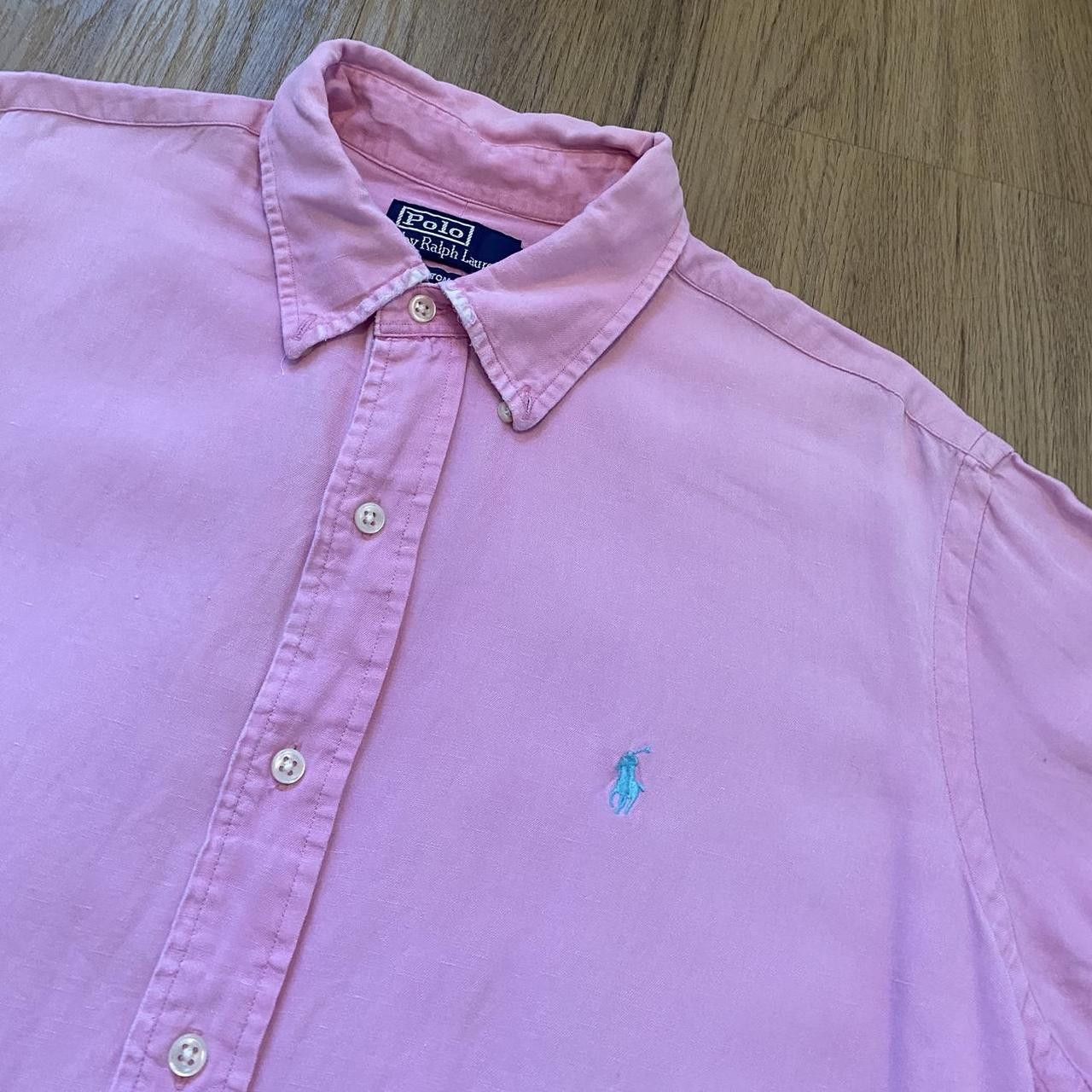 Polo Ralph Lauren Pink Polo Ralph Lauren button-up shirt Vintage Retro Size US XL / EU 56 / 4 - 1 Thumbnail