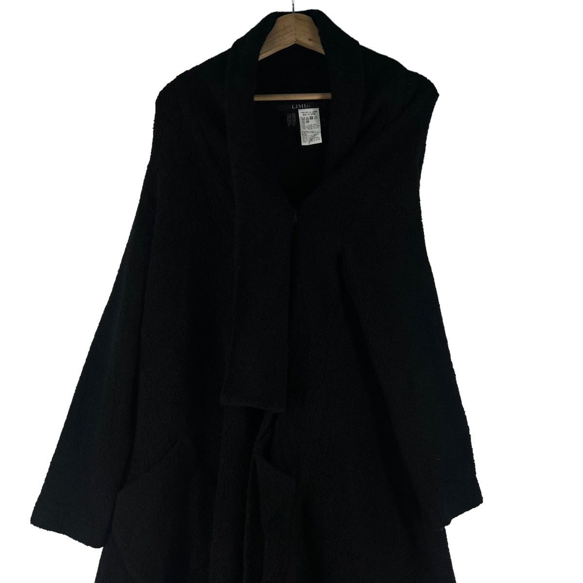 Limi Feu 🔥RICH BLACK - RUNWAY WOOL LONG JACKET OVERSIZED Size US S / EU 44-46 / 1 - 3 Thumbnail