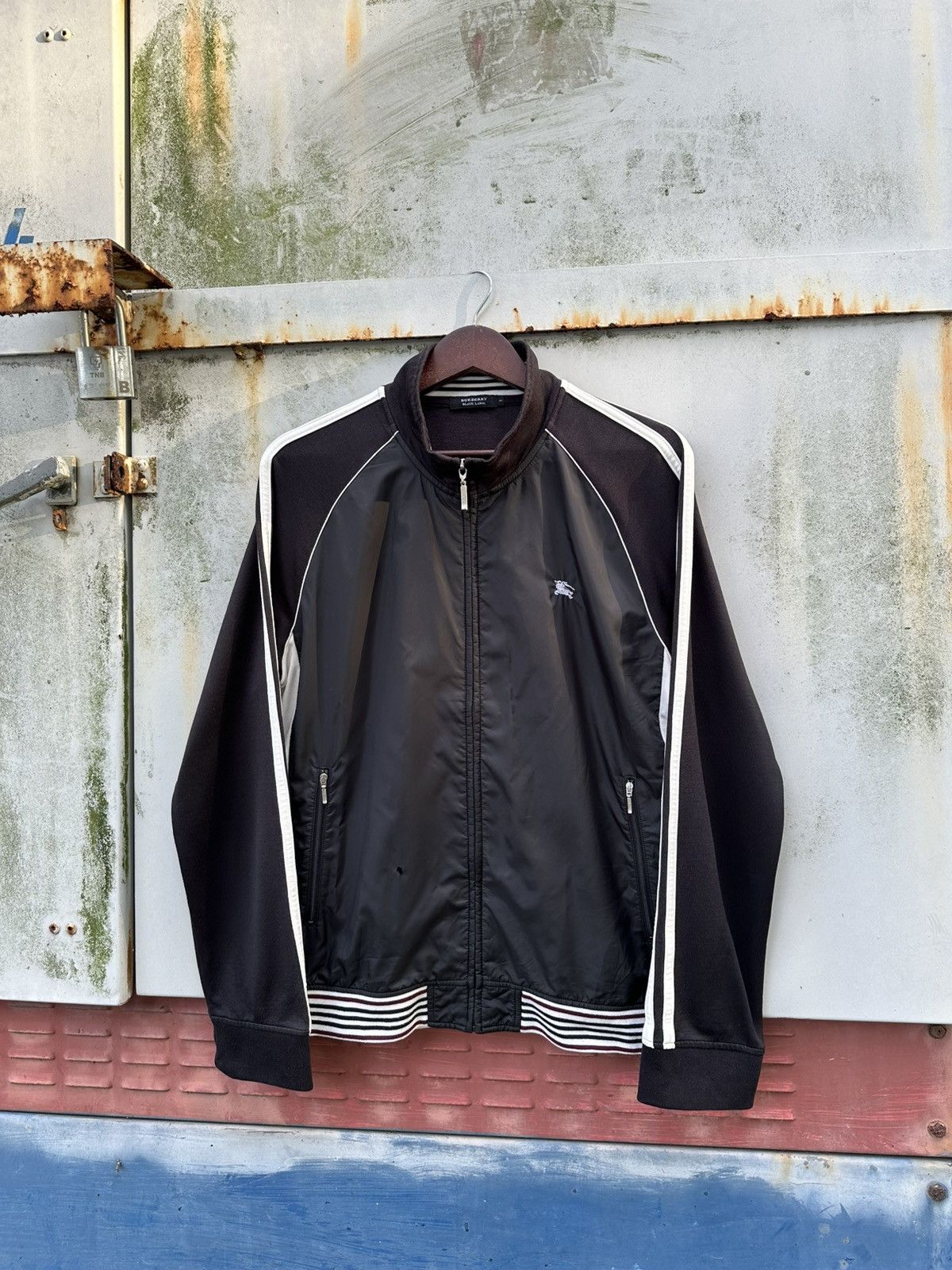 Burberry 👹Burberry Black Label Track Jacket Size US L / EU 52-54 / 3 - 1 Thumbnail