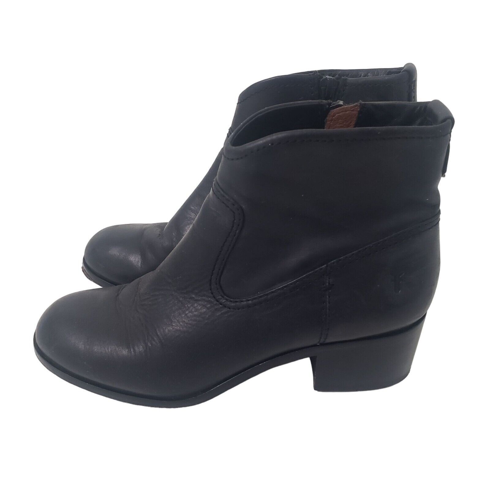 Frye Frye Leather Claire Boots Womens Size 7.5 Chunky Heel Black Size US 7.5 / IT 37.5 - 3 Thumbnail