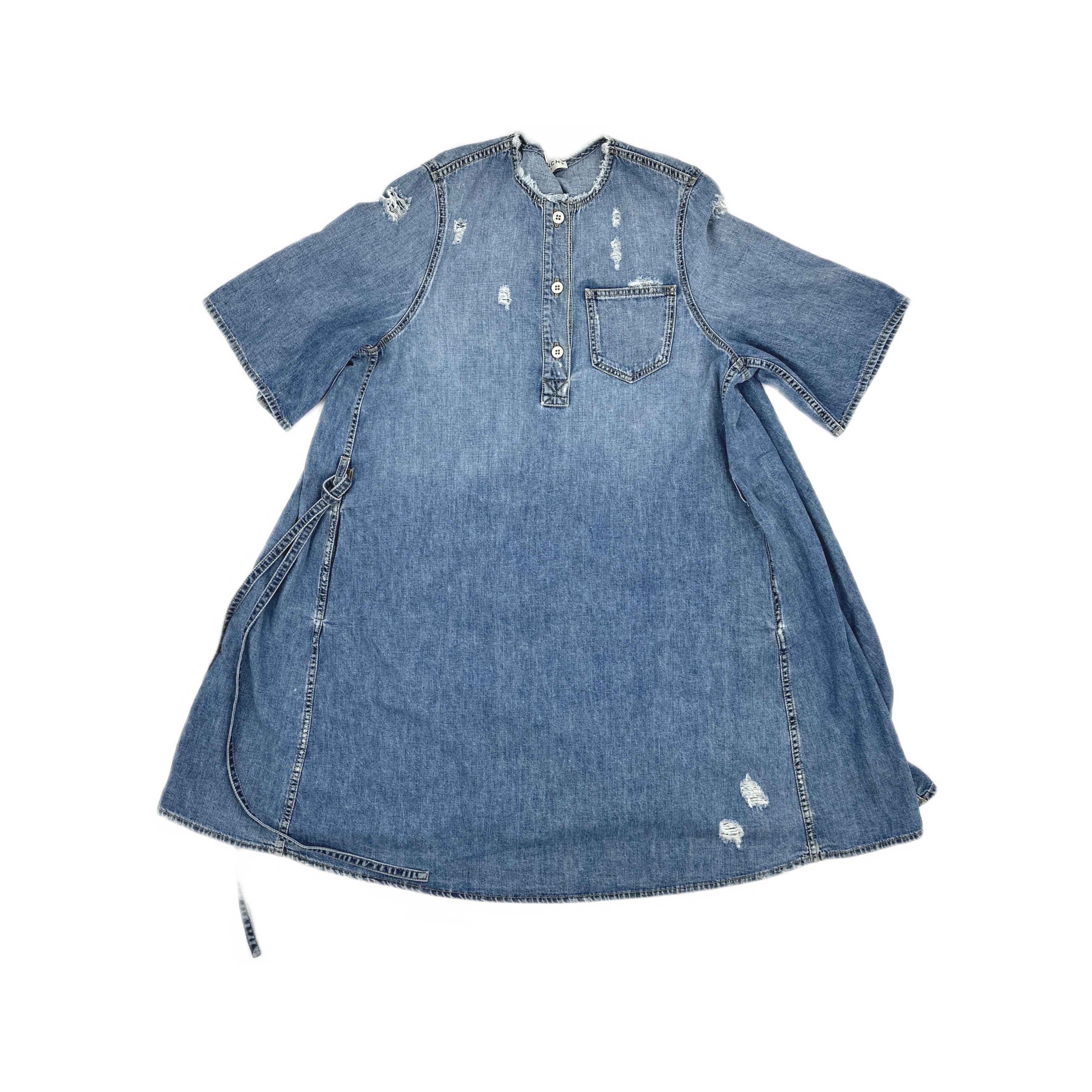 Givenchy Givenchy Distressed Denim Mini Dress Size 34 Size XS / US 0-2 / IT 36-38 - 1 Thumbnail
