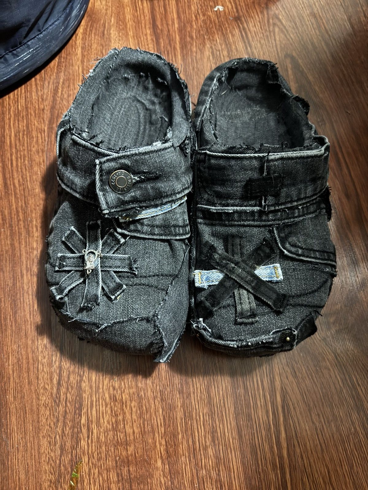 Other Custom 1:1 denim slip ons Size US 8.5 / EU 41-42 - 2 Thumbnail