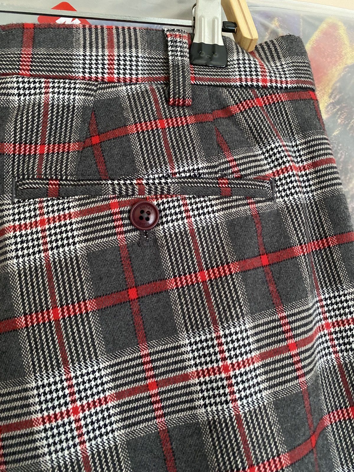 Japanese Brand Zishen Sports Plaid Multicolor like Burberry Checkered Size US 35 - 5 Thumbnail
