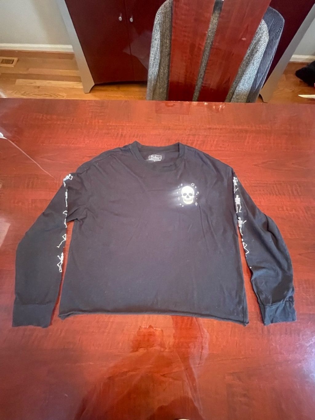 Other Miken Flow Skeleton Moon Star Black Cropped Graphic Tee XL Size XL / US 12-14 / IT 48-50 - 2 Thumbnail