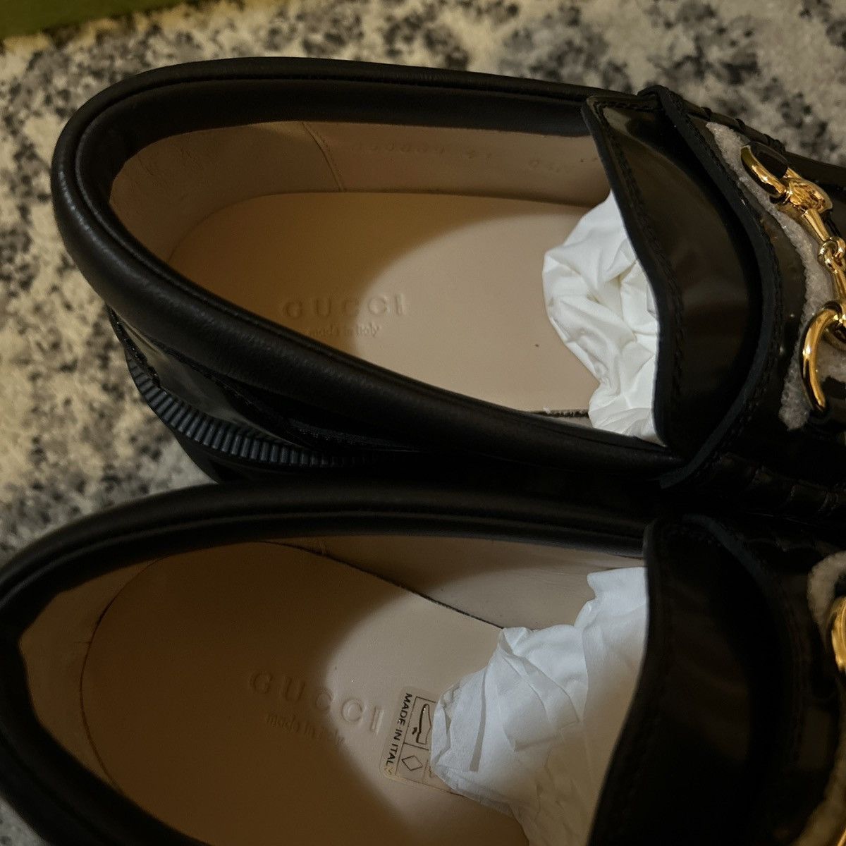 Gucci Gucci Horsebit Lug Sole Loafer Moccasin Leather Black Size US 11 / IT 41 - 4 Thumbnail