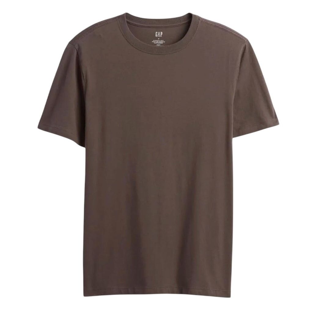 Gap Brown Everyday Soft Short Sleeve Crew Neck Cotton T-Shirt Size US L / EU 52-54 / 3 - 1 Thumbnail