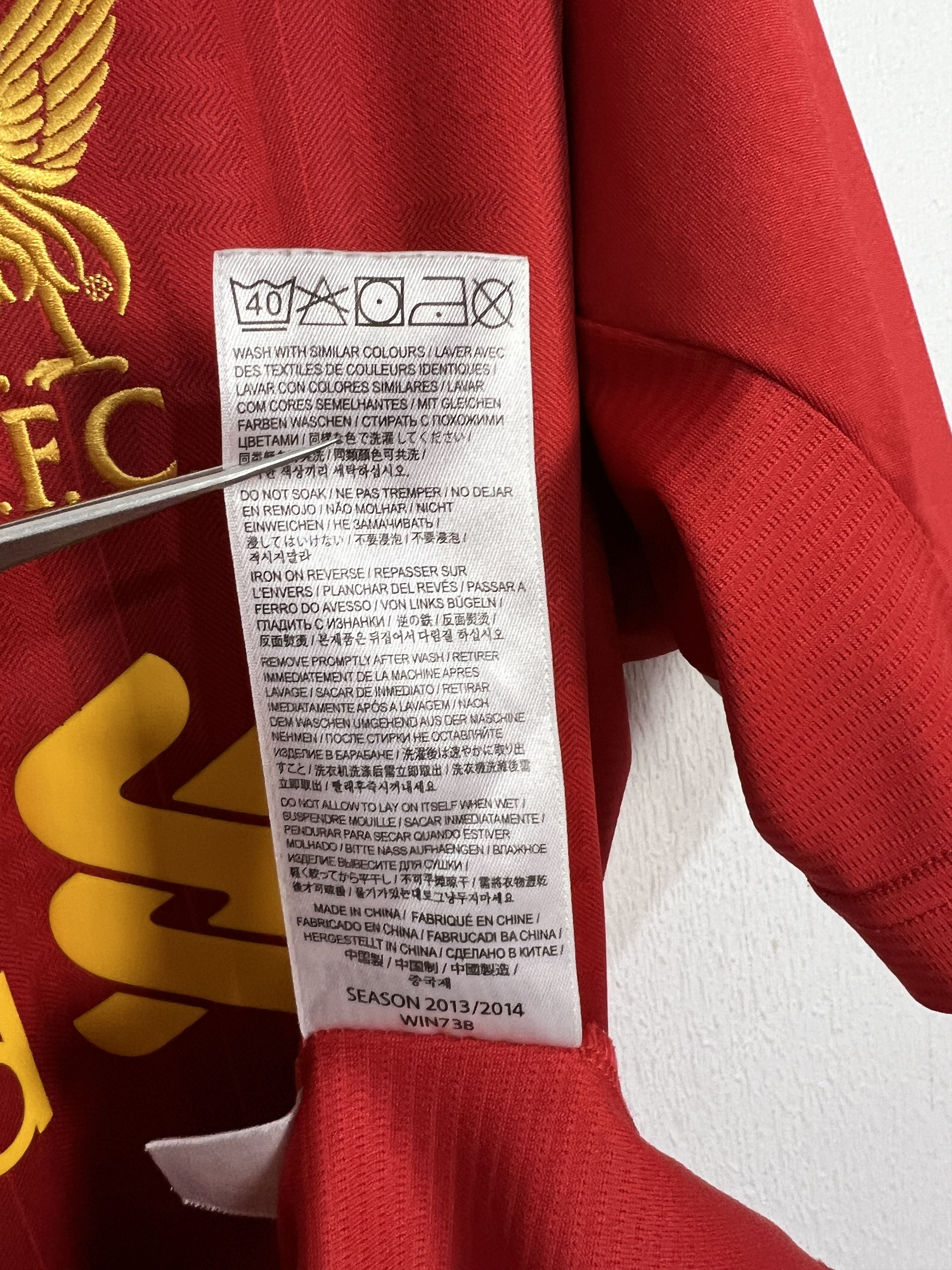 Warrior Liverpool football shirt 2013 Soccer Warrior Jersey Trikot Size US XL / EU 56 / 4 - 9 Thumbnail