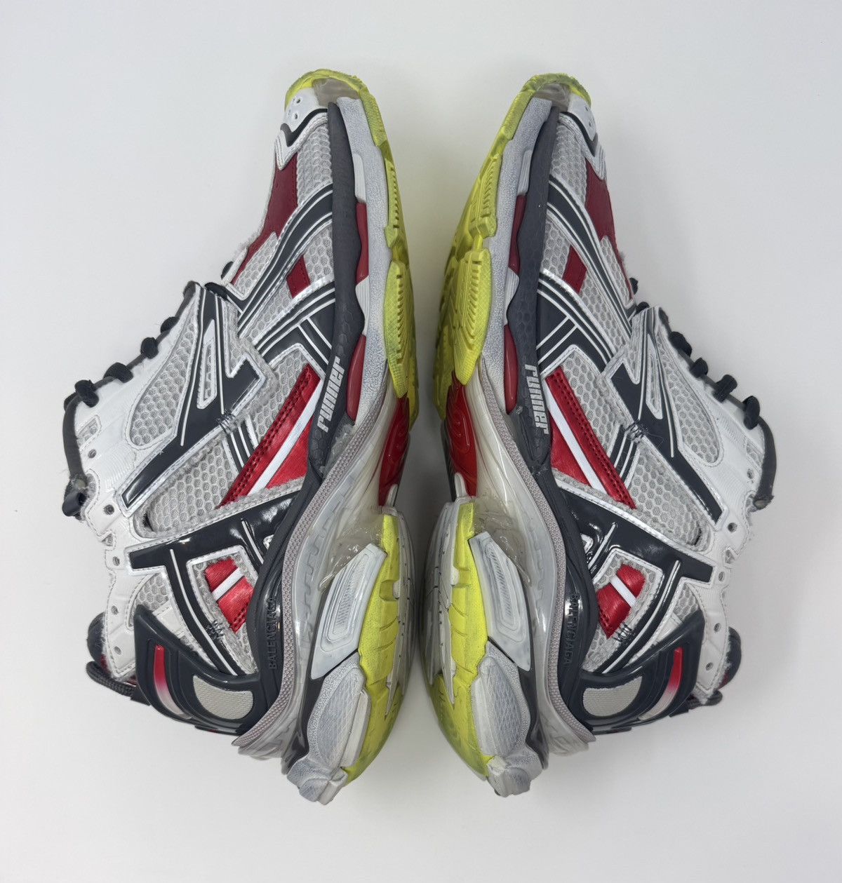 Balenciaga Balenciaga Runner Sneaker Red/Yellow Size US 12 / EU 45 - 3 Thumbnail