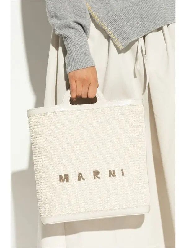 Marni o1w1db11125 Size :OS/Shopper Bag in White Size ONE SIZE - 5 Thumbnail