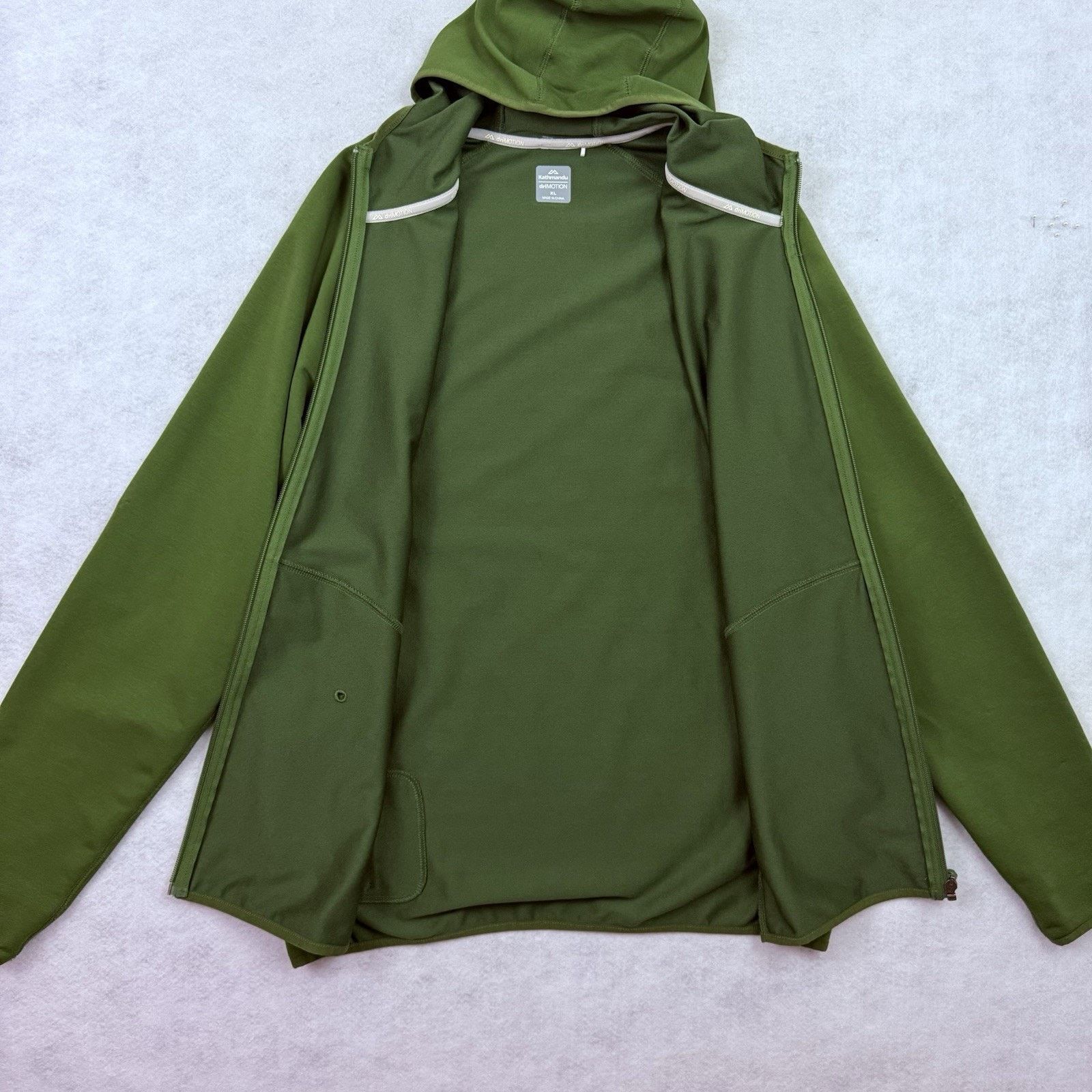 Kathmandu Kathmandu DriMotion Jacket Mens XL Green Full Zip Hooded Size US XL / EU 56 / 4 - 6 Thumbnail