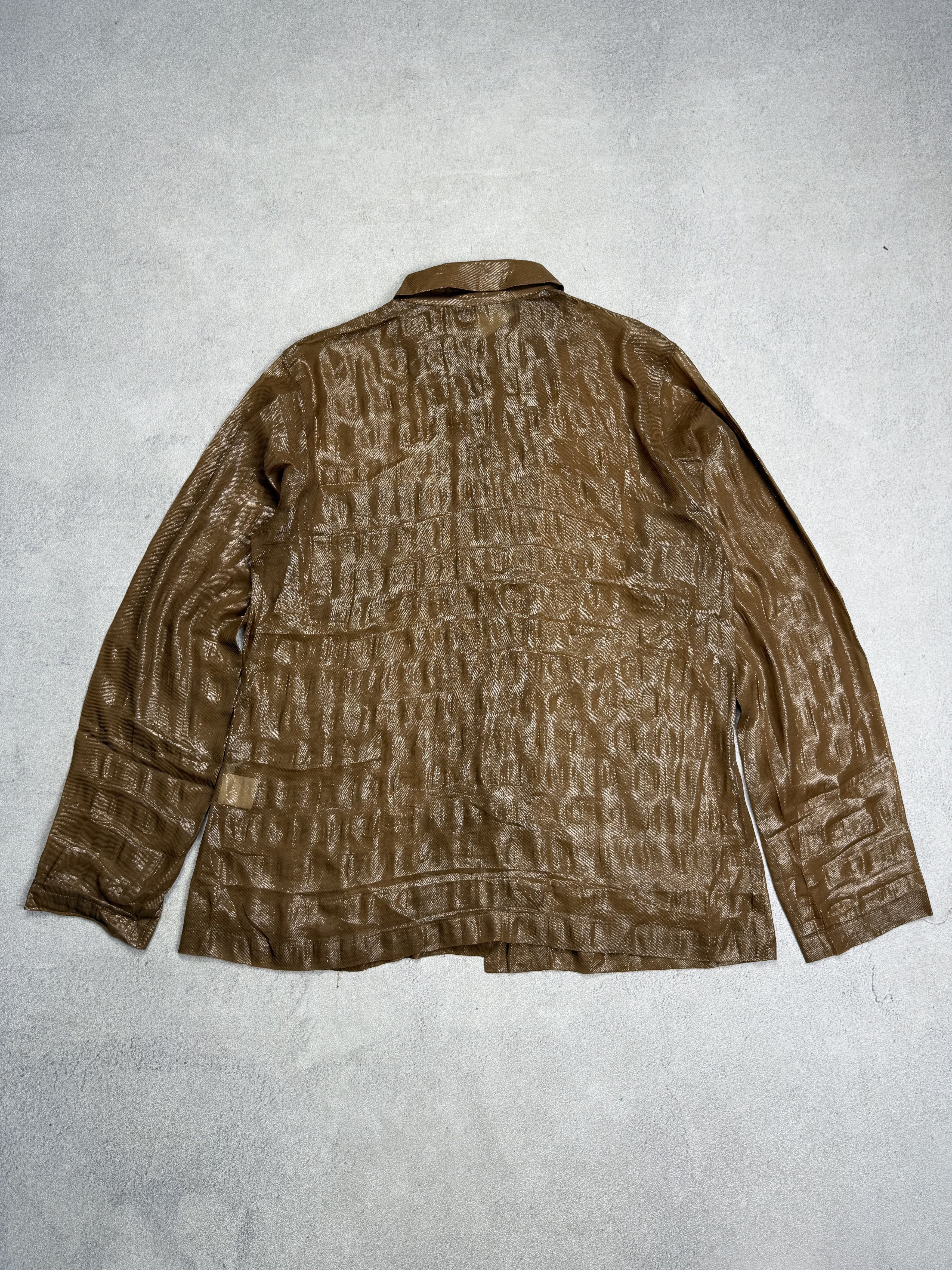 Issey Miyake Vintage Issey Miyake Sheer Embossed Pattern Shirt Size US S / EU 44-46 / 1 - 7 Thumbnail