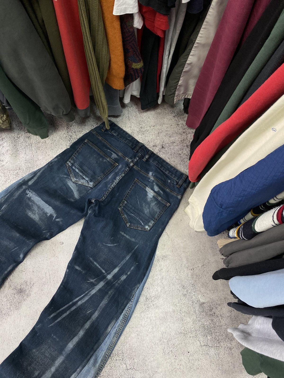 Vintage Distressed denim vintage faded pants dirty crashed thrased Size US 32 / EU 48 - 11 Thumbnail
