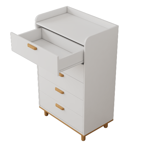 Designer × Homemade Modern Simple Style White Modern Six-Drawer Chest for Bedroo Size US L / EU 52-54 / 3 - 4 Thumbnail