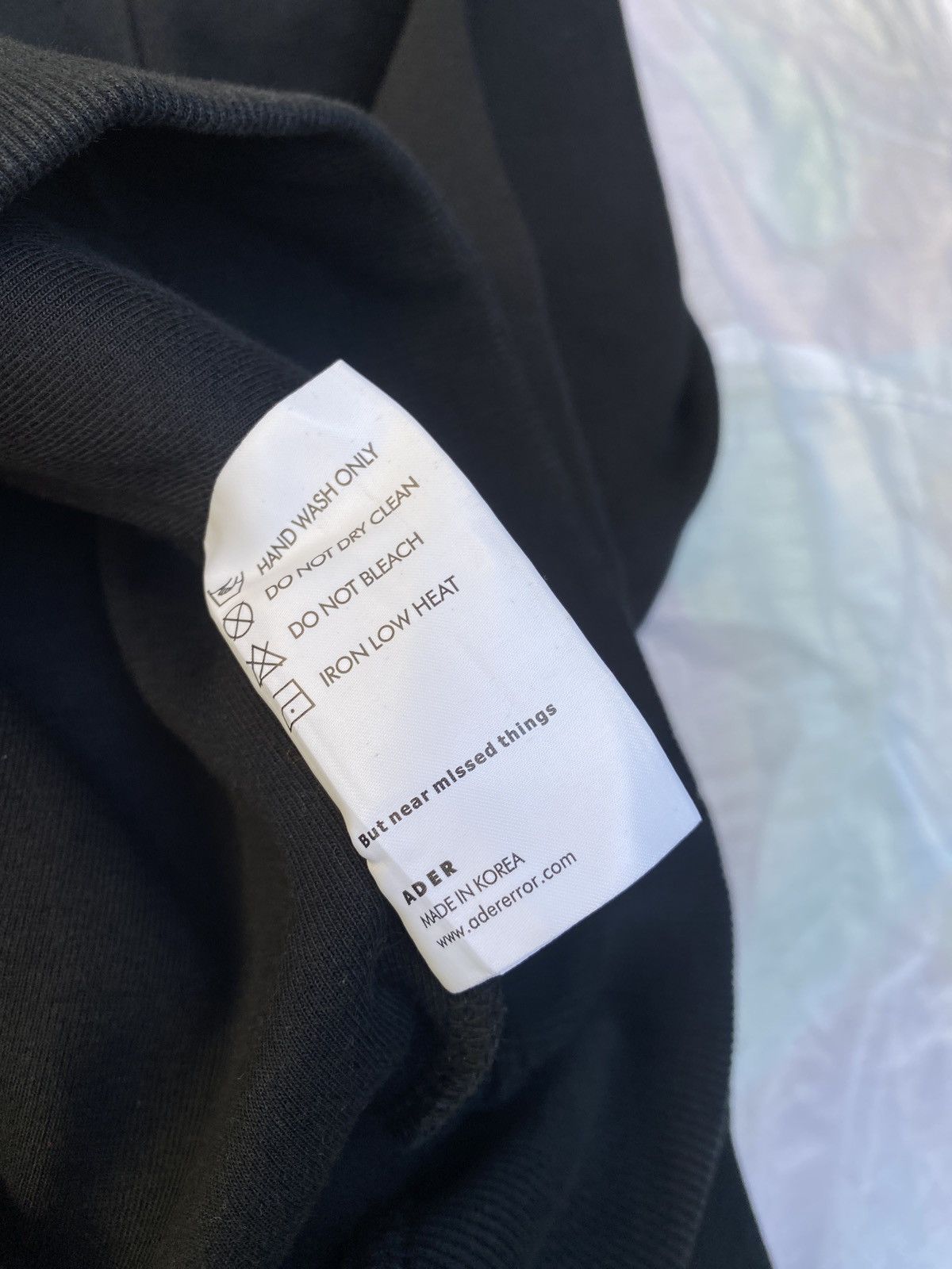Ader Error Asymmetrical Hoodie from Ader Error black rivet label Size US L / EU 52-54 / 3 - 14 Thumbnail