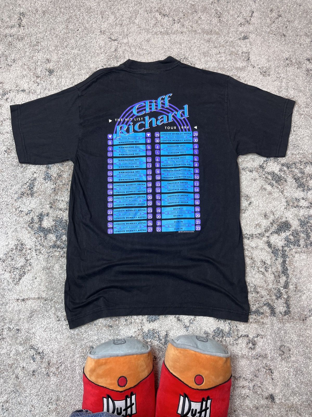 Band Tees × Vintage 1994 CLIFF RICHARD THE HIT LIST TOUR RARE VINTAGE TEE - 849 Size US M / EU 48-50 / 2 - 2 Thumbnail