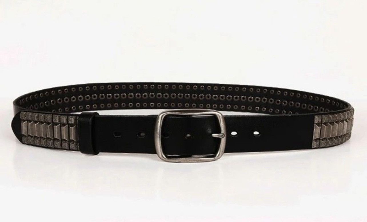 Designer 105cm Cowboy Motorcycle Jeans Heavy Metal Rivet Belts Size ONE SIZE - 4 Thumbnail