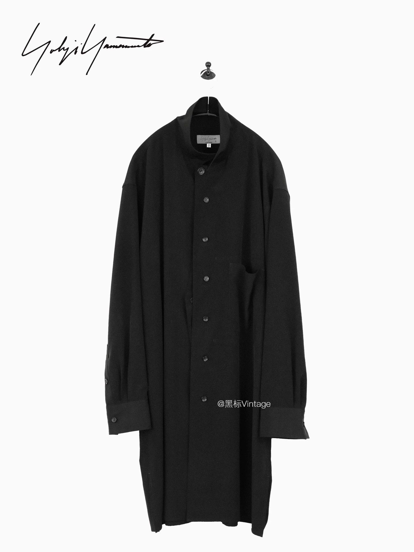 Yohji Yamamoto Yohji Yamamoto 23ss Vintage Triacetate Long Tab Shirt Men Size US M / EU 48-50 / 2 - 1 Thumbnail