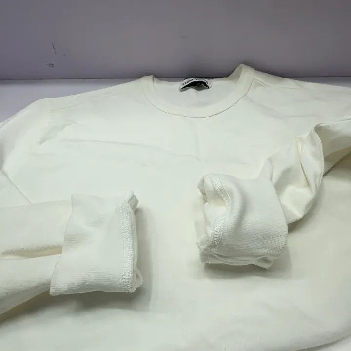 Stone Island Stone Island White Fleece Crewneck Sweatshirt -2506 Size US XXL / EU 58 / 5 - 7 Thumbnail