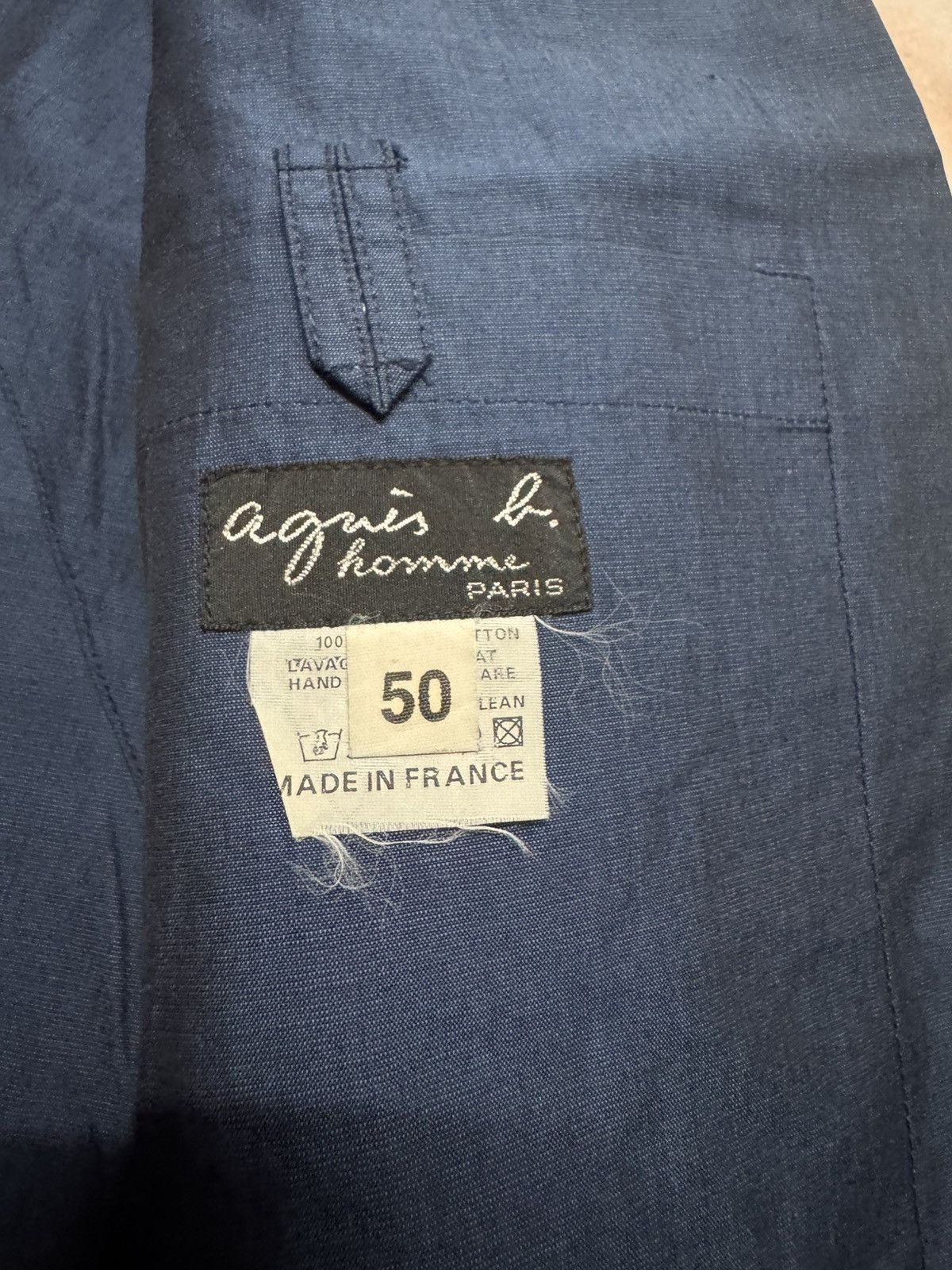 AGNES.B HOMME MADE IN FRANCE LIGHT LONG JACKET POCKET